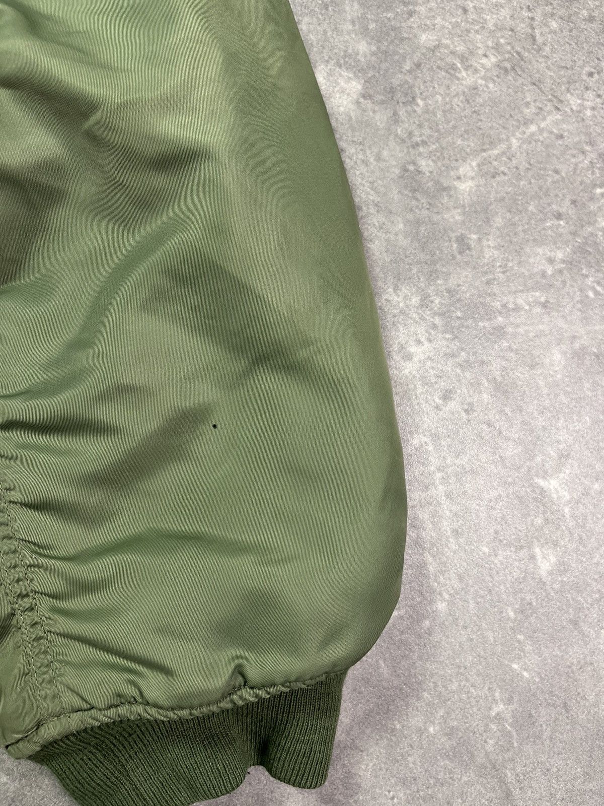 Fostex Garments Fostex Garments MA-1 Green Baggy Boxy Bomber Jacket XL XXL Size US XL / EU 56 / 4 - 7 Thumbnail