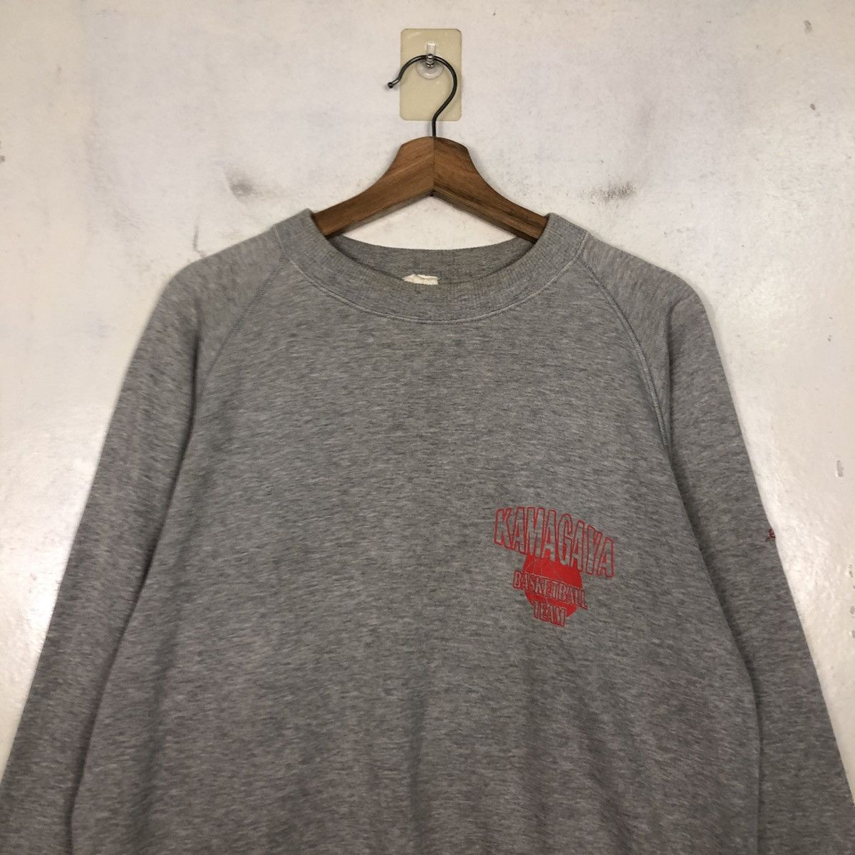 Japanese Brand 📌Vintage Sweatshirt Kamagaya Basketball Team Big Logo Size US M / EU 48-50 / 2 - 5 Thumbnail