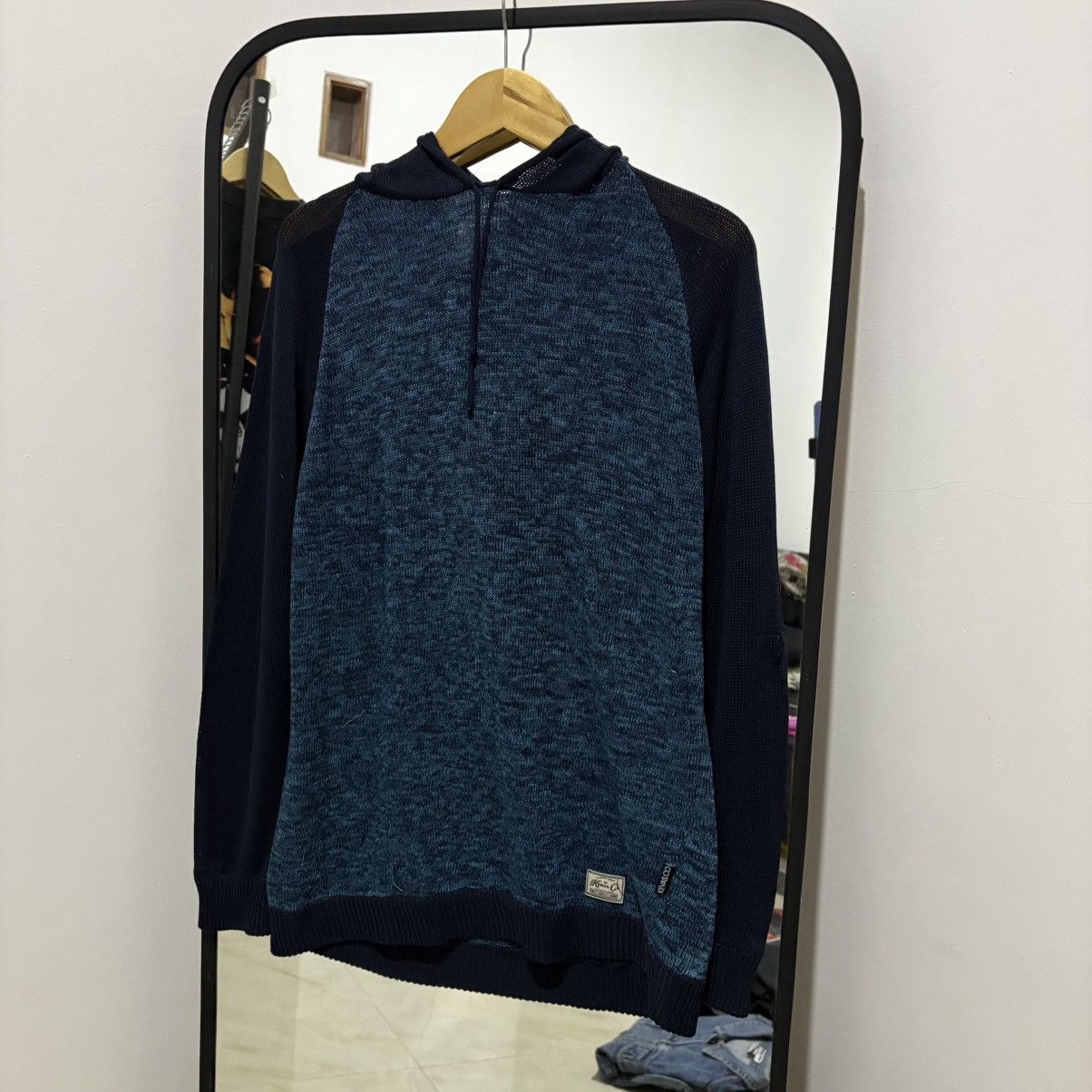 Other Knit Hoodie Navy Mix Size US XL / EU 56 / 4 - 1 Thumbnail