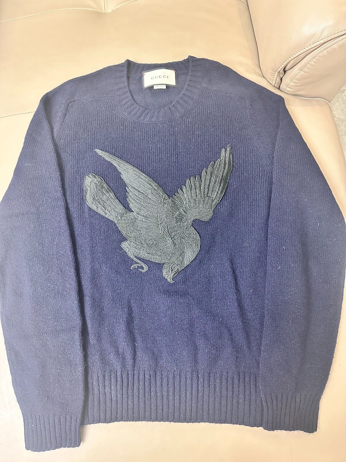 Gucci Gucci Eagle embroidered wool sweater 2501-Nextarrow Size US L / EU 52-54 / 3 - 1 Thumbnail