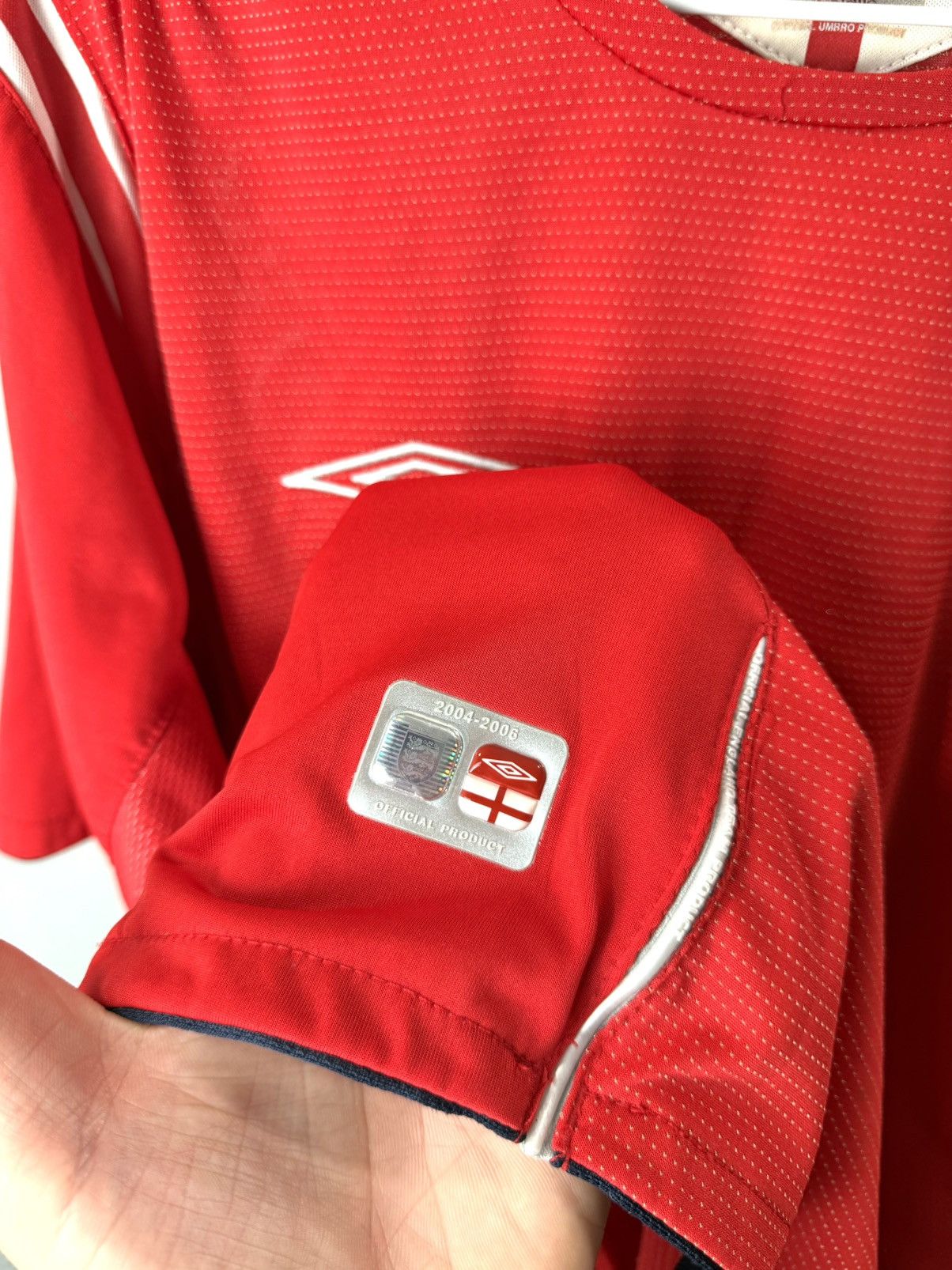 Umbro Vintage 2004 Umbro England Soccer Jersey T Shirt Size US L / EU 52-54 / 3 - 3 Thumbnail