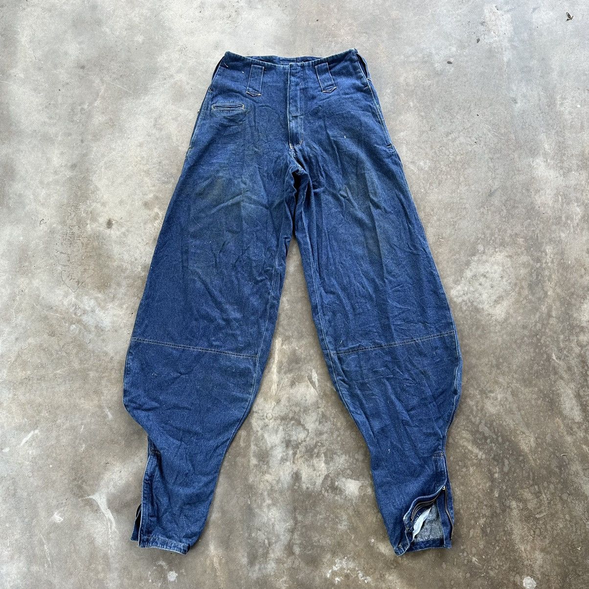 Vintage Japanese Batwing Baggy Denim Jean Pant W28