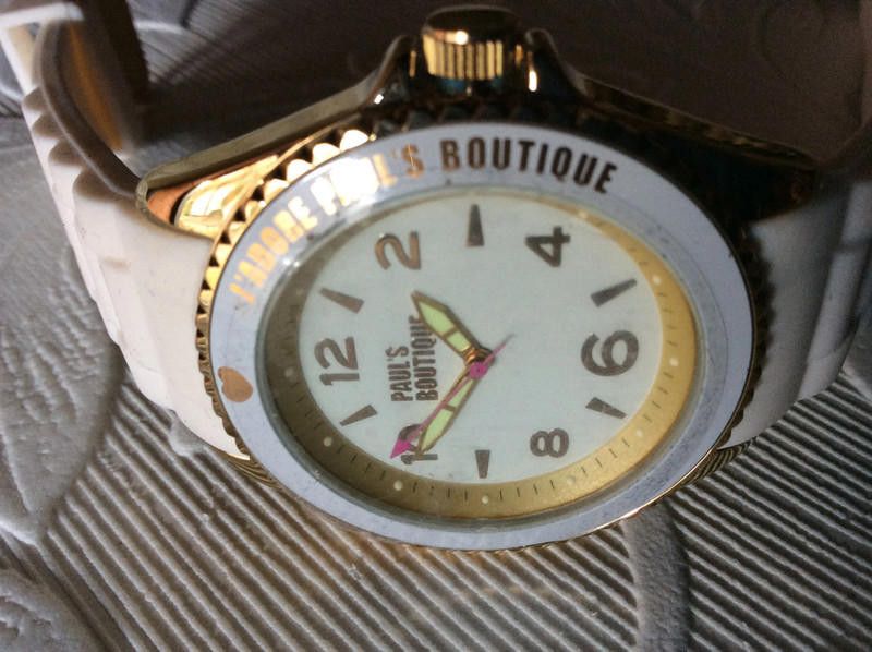 Designer Paul's Boutique White dial rubber strap watch Size ONE SIZE - 1 Thumbnail
