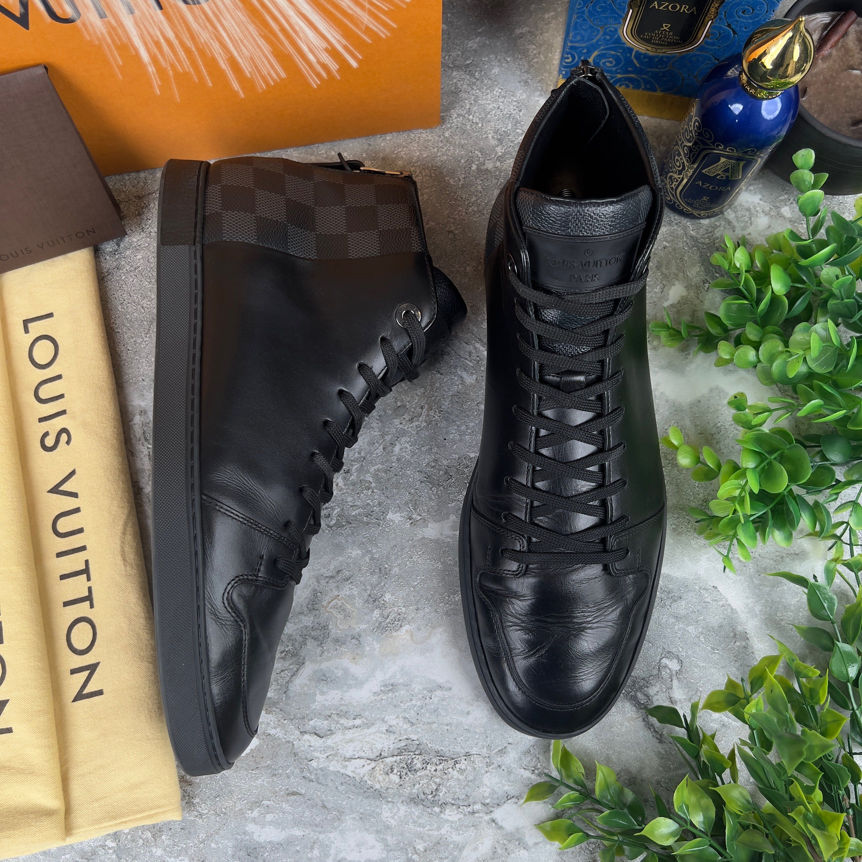 Louis Vuitton Louis Vuitton Line Up Sneakers Damier Leather Size US 9.5 / EU 42-43 - 4 Thumbnail