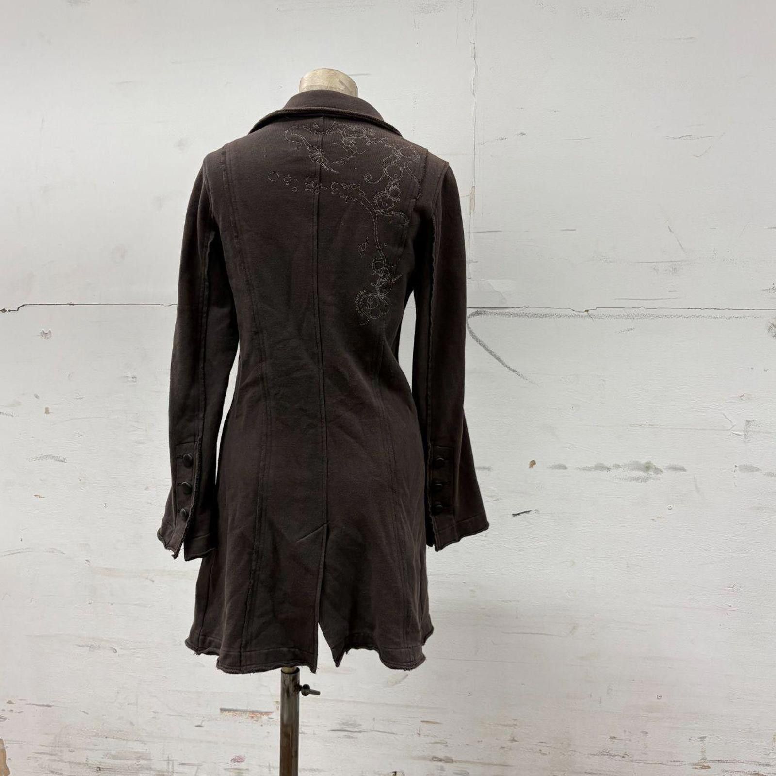 Other Khaki Brown Vintage Cop Copine Deconstructed Military Coat Size S / US 4 / IT 40 - 3 Thumbnail