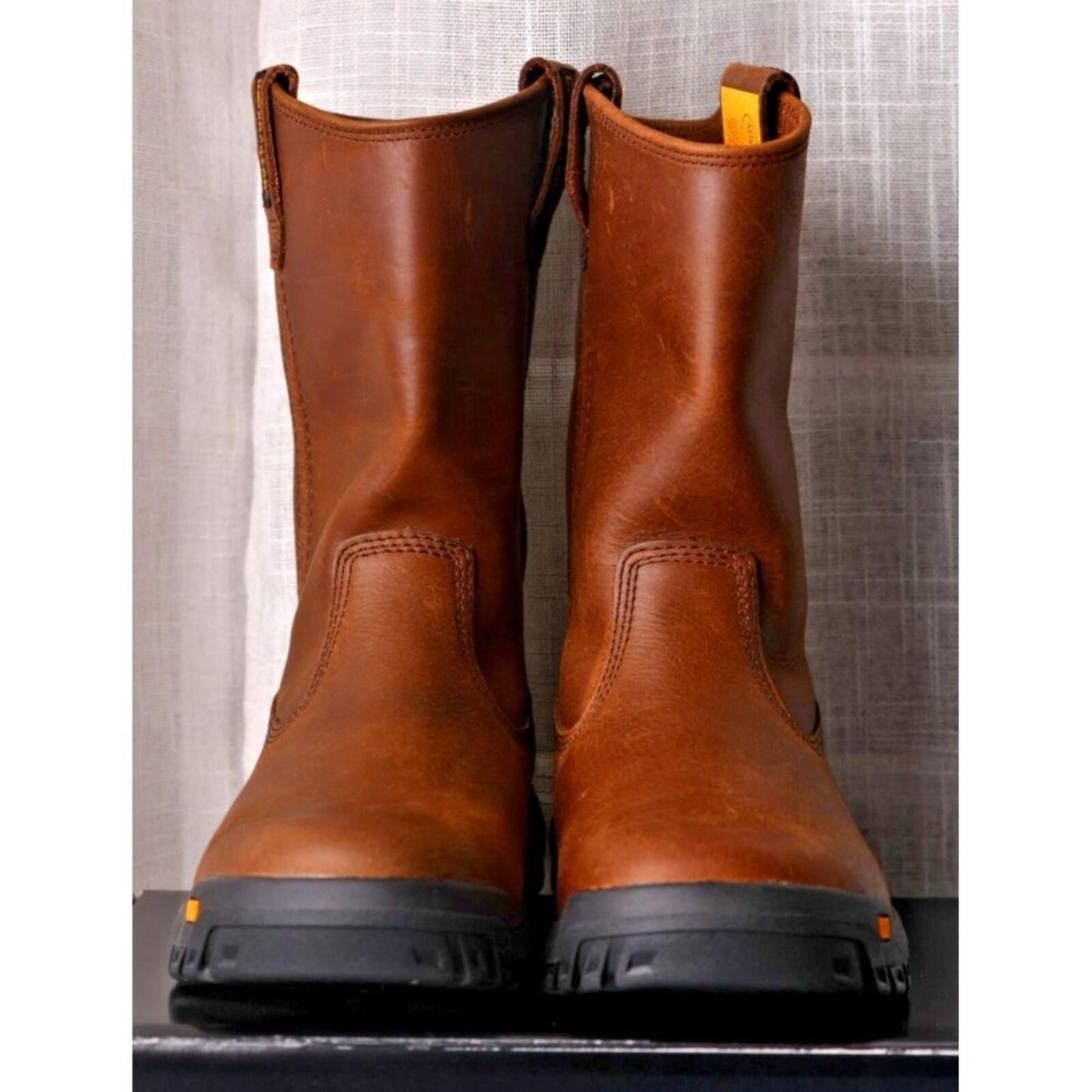 Caterpillar Caterpillar Drawbar Pull-On Leather Work Boot | ASTM F2892 Size US 7.5 / EU 40-41 - 5 Thumbnail