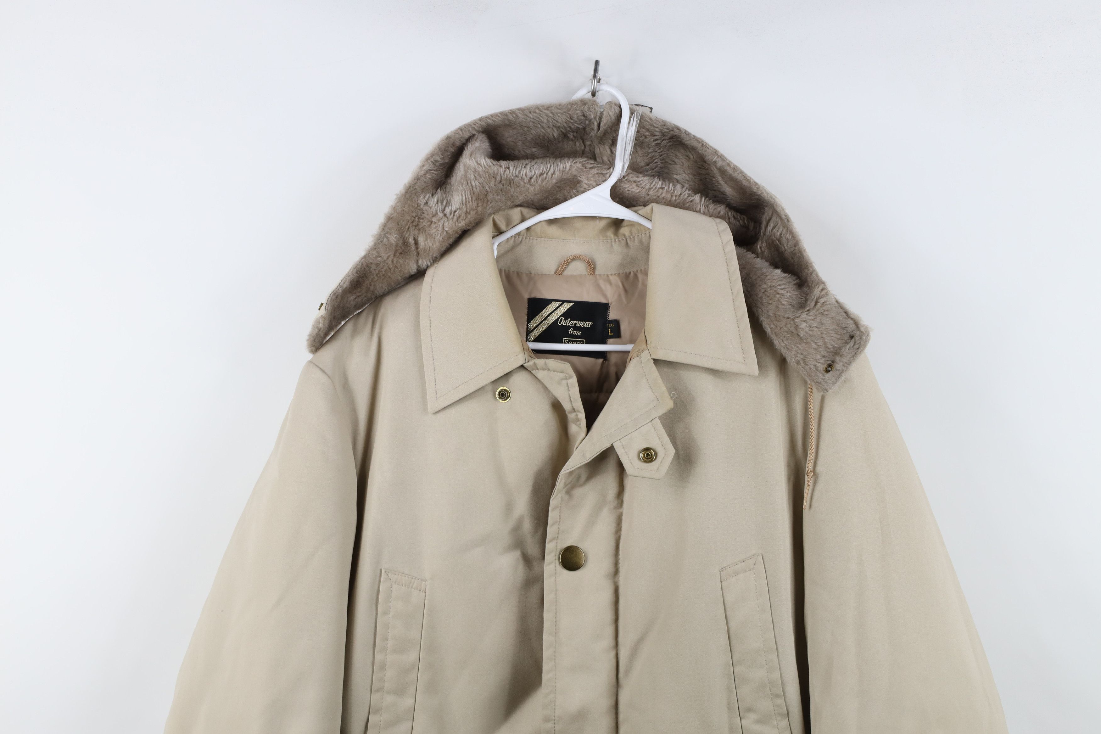 Vintage Vintage 70s Streetwear Belted Duck Down Puffer Trench Coat Size US L / EU 52-54 / 3 - 2 Thumbnail