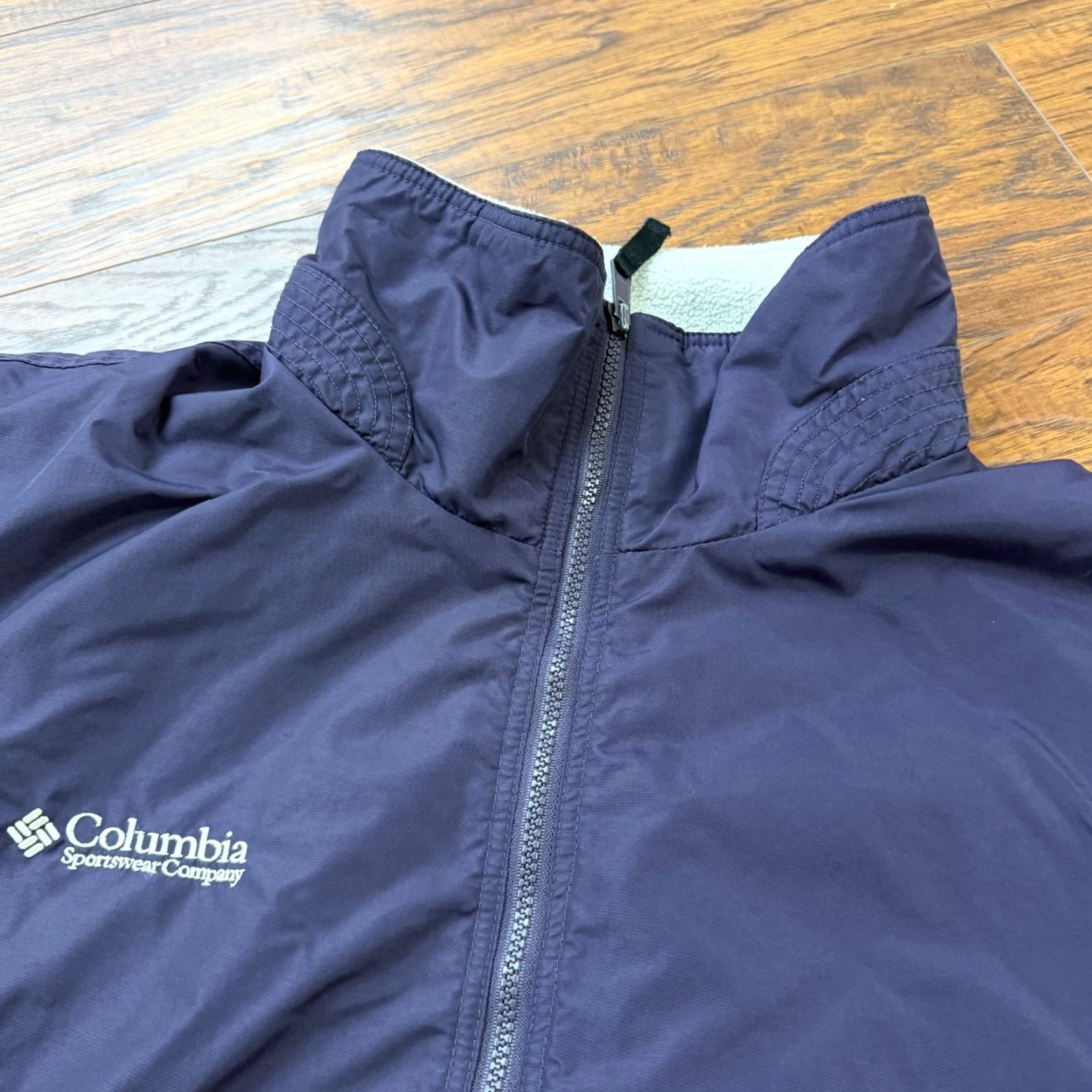 Vintage Columbia Womens XL Blue Softshell Jacket Full Zip Insulated Pockets Outdoor Casual Travel Regular Fit Size XL / US 12-14 / IT 48-50 - 2 Thumbnail
