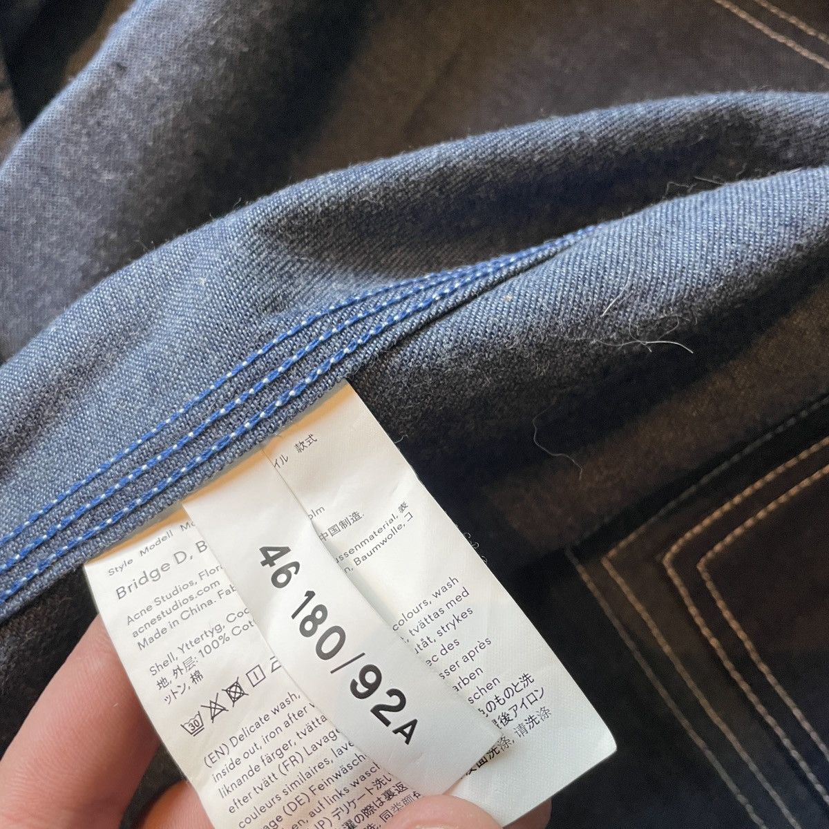 Acne Studios Acne BLÅ Konst jeans shirt Size US L / EU 52-54 / 3 - 8 Thumbnail