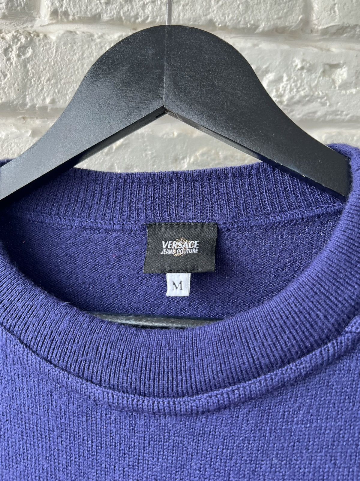Versace Versace Vintage Big Medusa Logo Knit Sweater Size M / US 6-8 / IT 42-44 - 4 Thumbnail