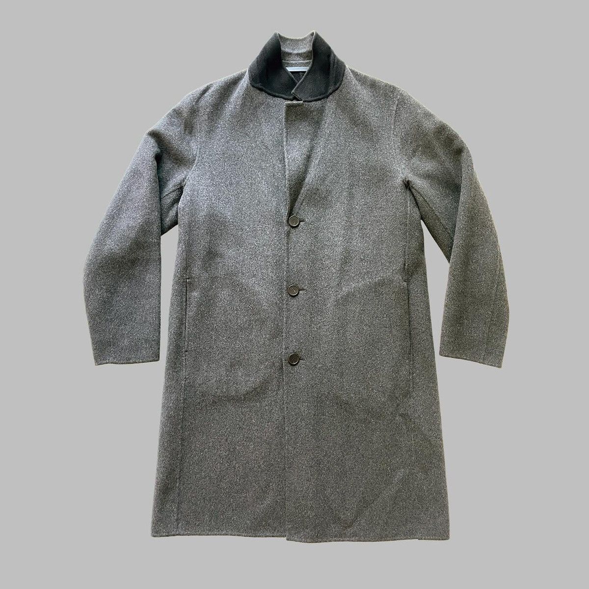 Theory Theory Mens Double Faced 100% Cashmere Coat Grey Size XL Size US XL / EU 56 / 4 - 2 Thumbnail
