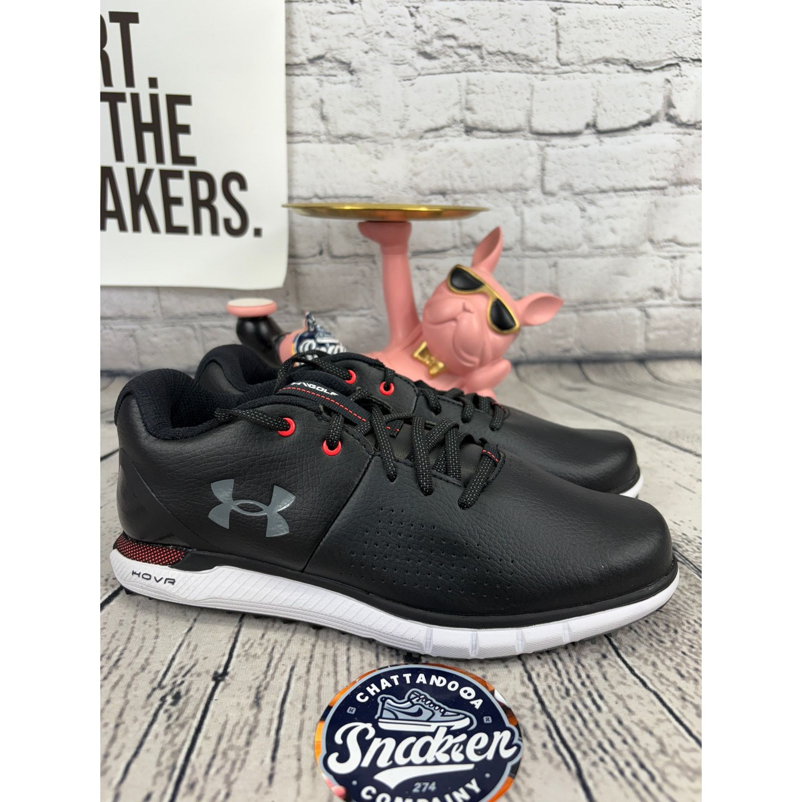 Under Armour Under Armour HOVR Fade 2 Golf Shoes Cleats Mens 7 Black Red Size US 7 / EU 40 - 5 Thumbnail