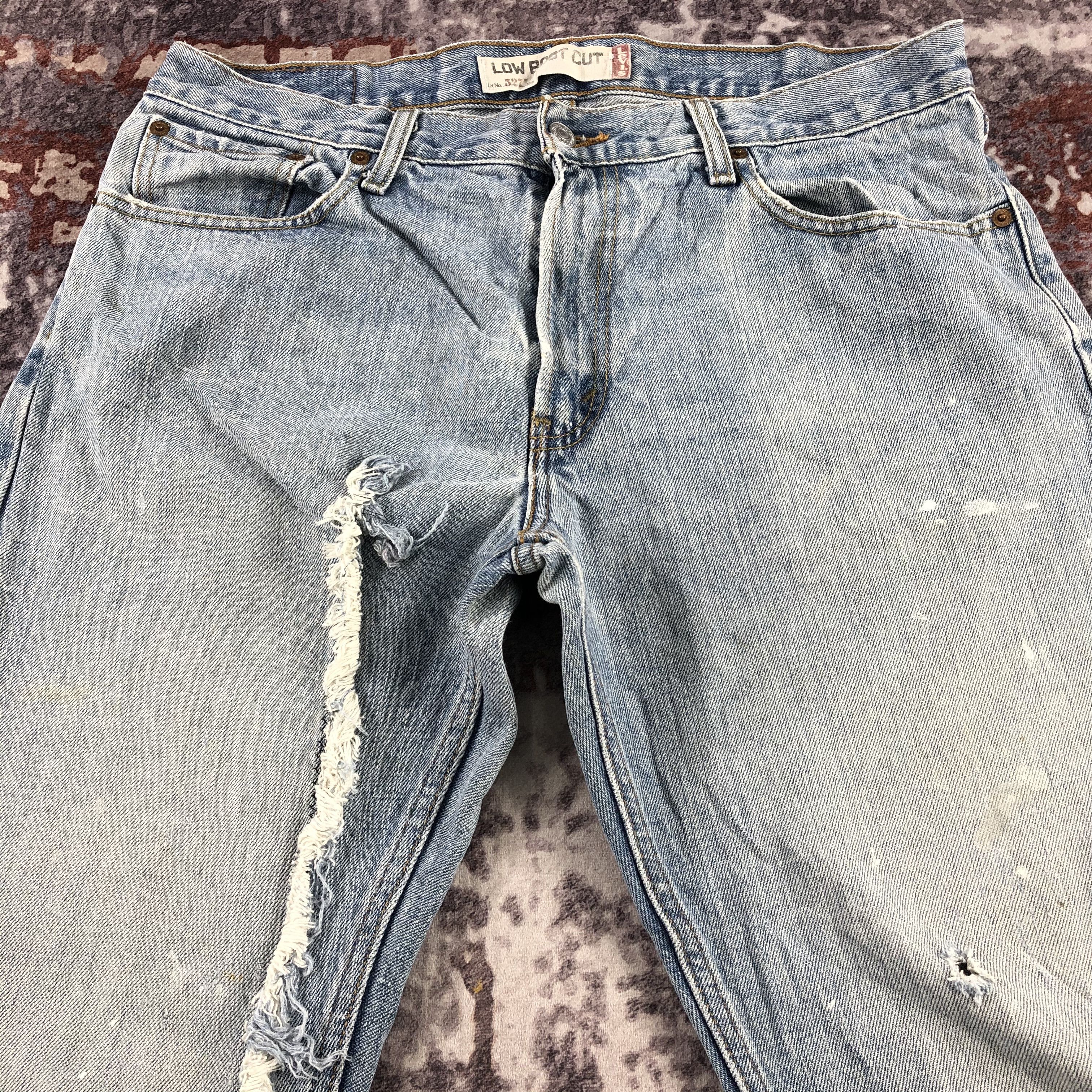 Levi's × Vintage Vintage Ripped Levis 527 Flare Jeans-JM3178 Size US 35 - 3 Thumbnail