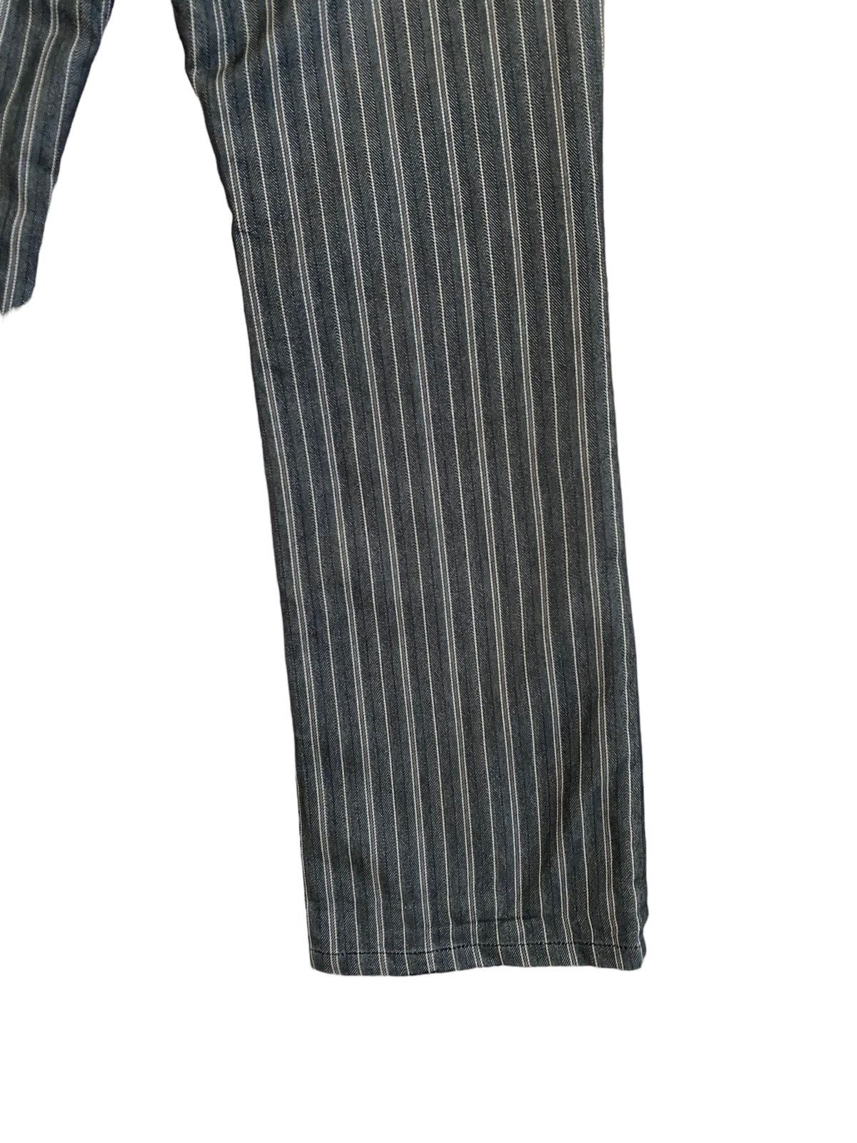 Designer × Japanese Brand × Vintage Flared Semantic Design Striped Bootcut Pant Size US 30 / EU 46 - 12 Thumbnail