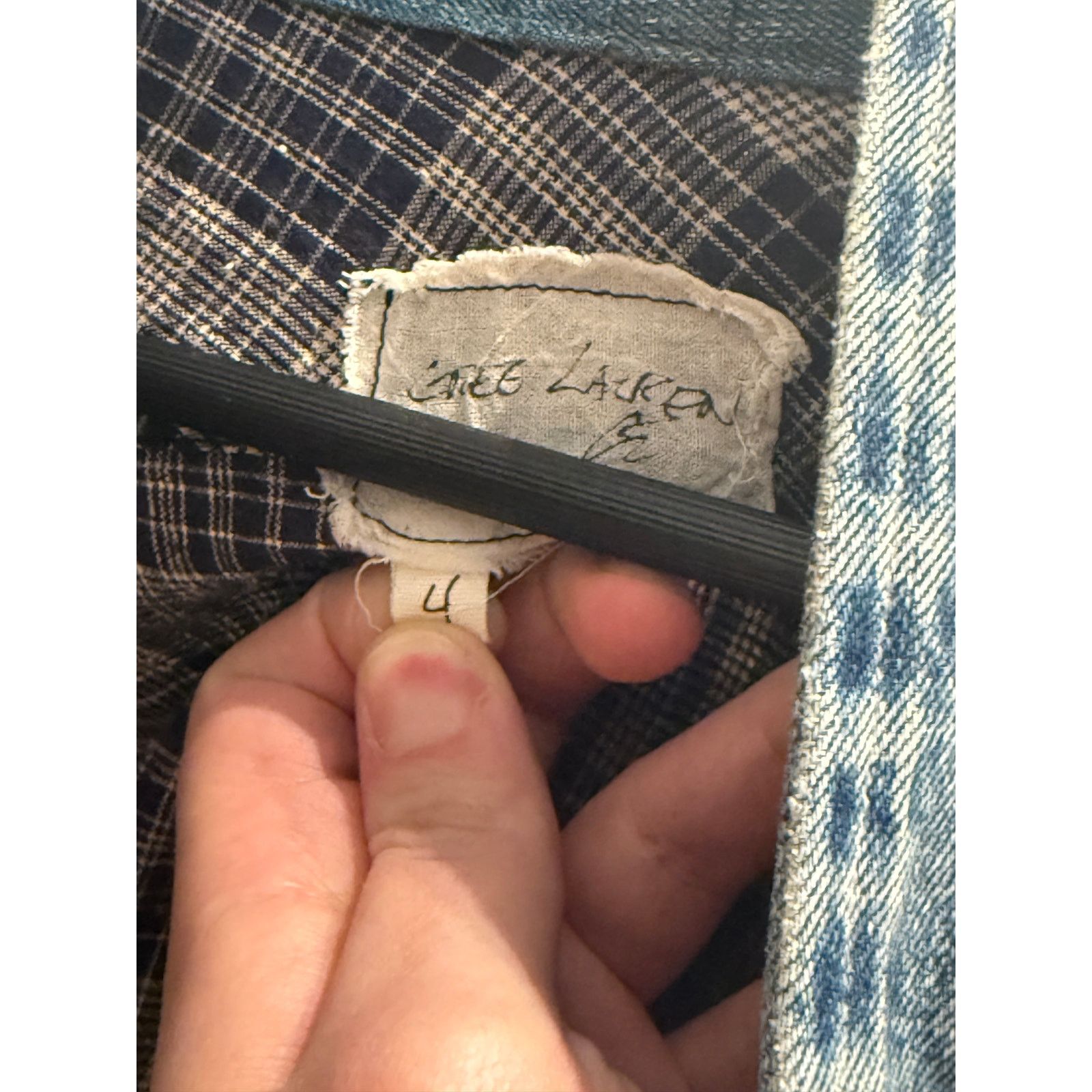 Greg Lauren Greg Lauren SAMPLE Plaid Long GL1 Kimono Size US XL / EU 56 / 4 - 4 Thumbnail