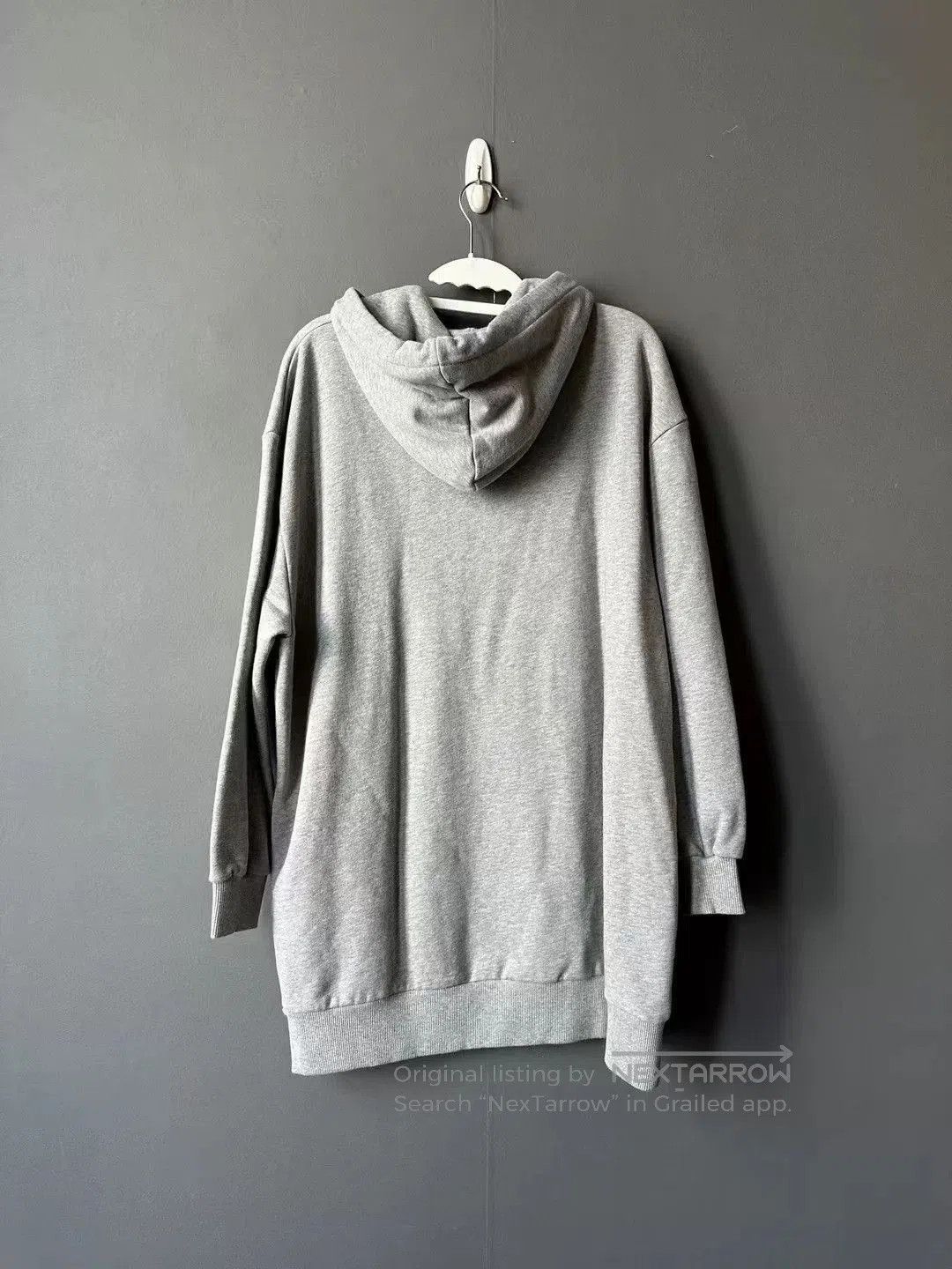 Celine Celine Gray 16 Slogan Long Hoodie. Size M / US 6-8 / IT 42-44 - 2 Thumbnail