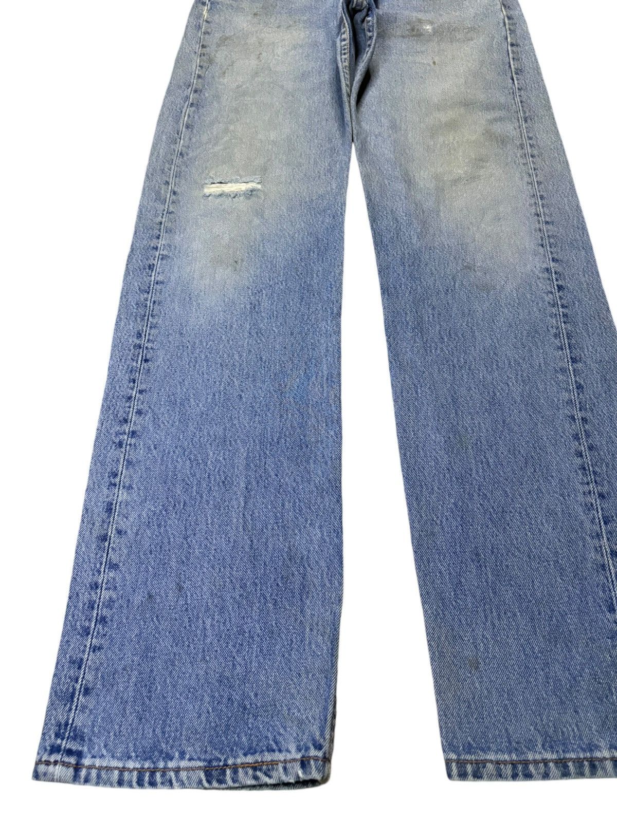 Levi's Vintage 90s Levis 501 Mud Wash Grunge Ripped Loose Jeans Size US 31 - 6 Thumbnail