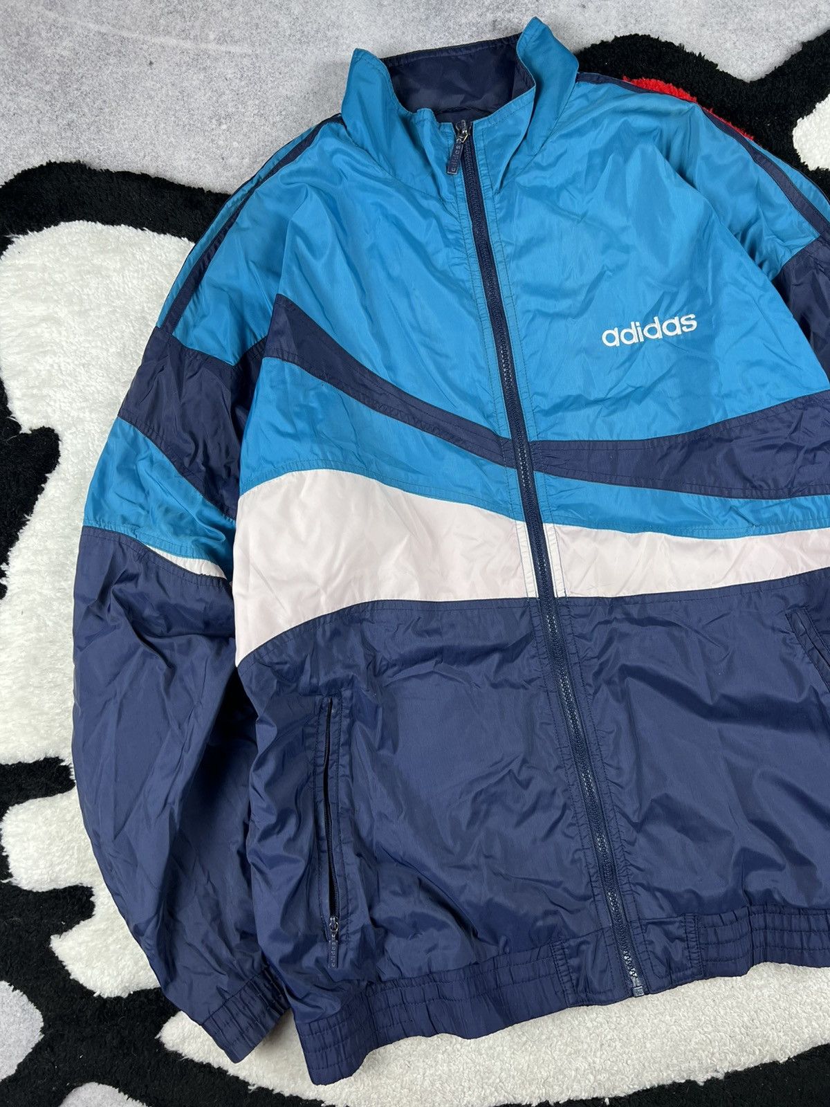 Vintage Retro Adidas 90s Nylon Y2K Track Suit Size M