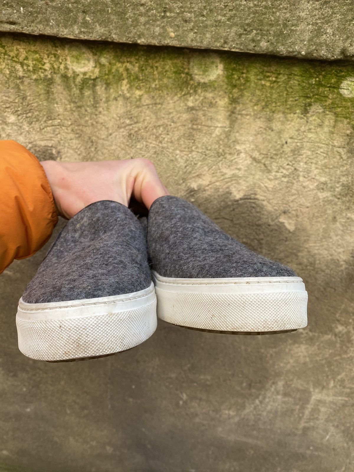 Celine Celine Wool Leather Slip On Sneakers Size US 10 / EU 43 - 9 Thumbnail