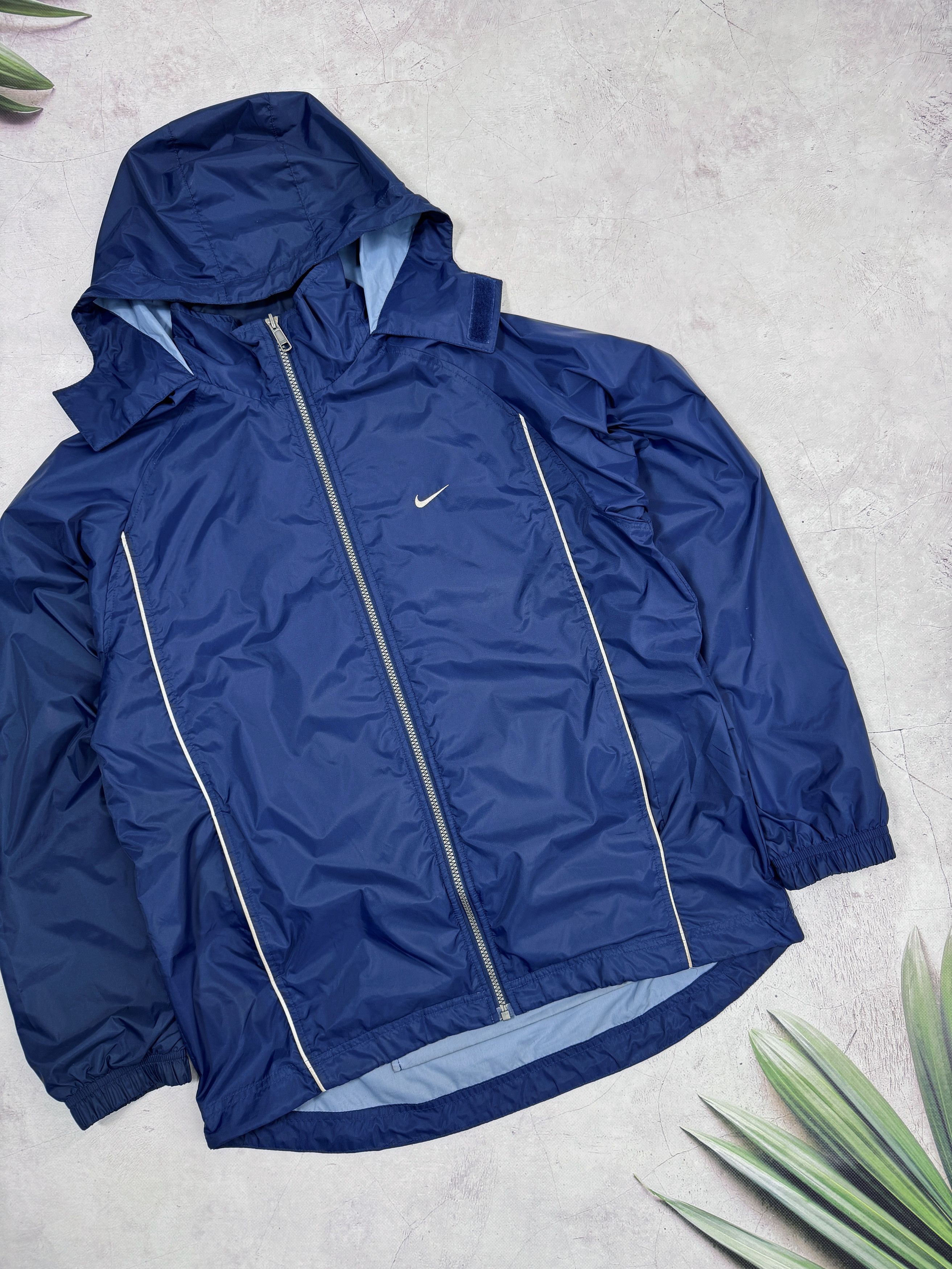 Nike × Vintage Y2K Nike Windbreaker Jacket Nylon Big Back Swoosh Logo Size US M / EU 48-50 / 2 - 5 Thumbnail