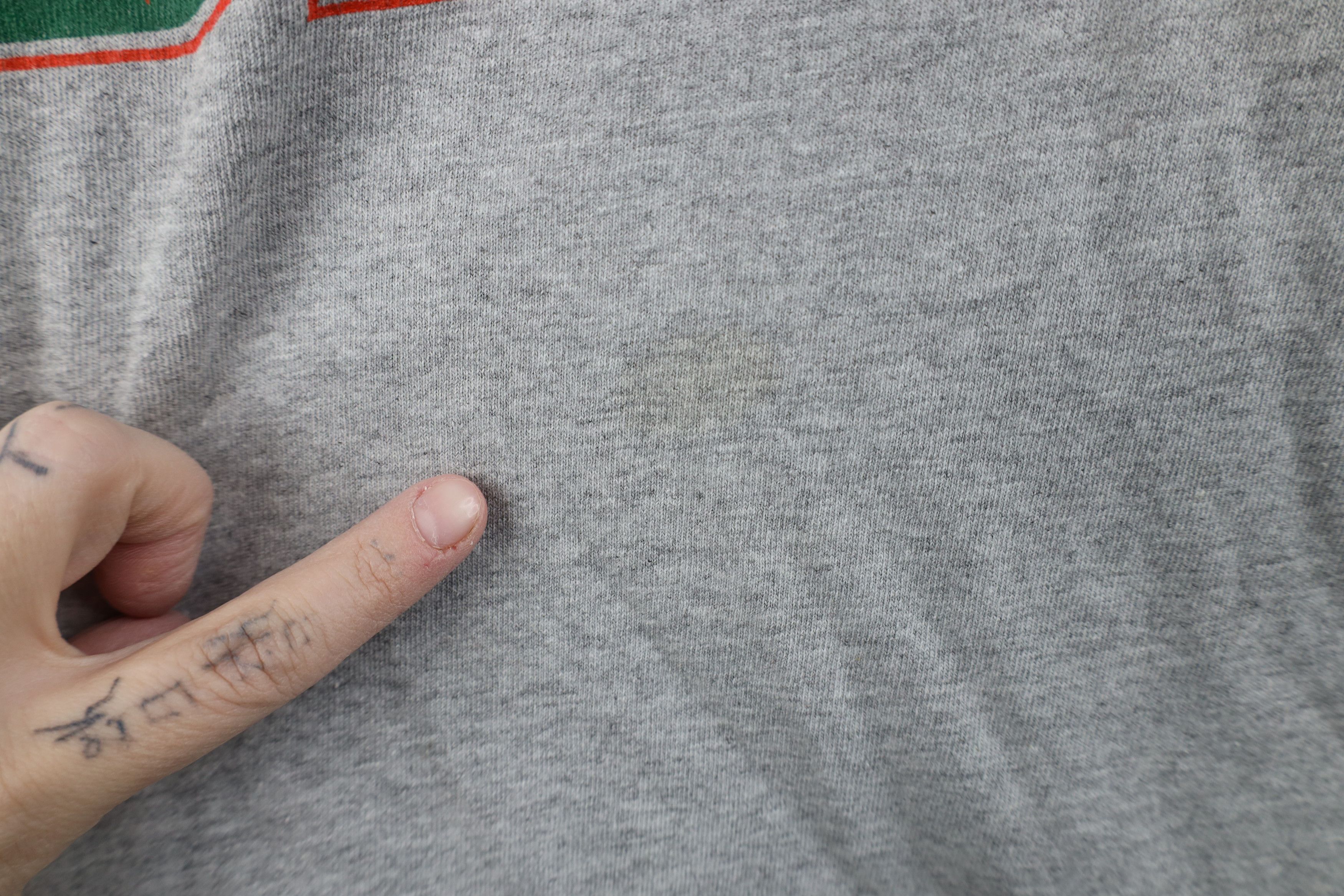 Vintage Vintage 90s of Miami Hurricanes Blow T-Shirt Heather Gray Size US L / EU 52-54 / 3 - 5 Thumbnail