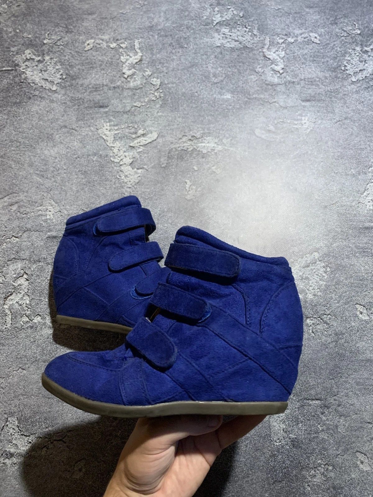 Japanese Brand Style Isabel Marant Hi-Top Blue Sneakers Shoes Suede Leather Size US 8 / IT 38 - 5 Thumbnail