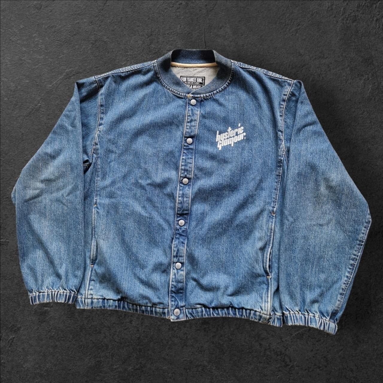 Hysteric Glamour Mens vintage hysteric glamour denim bomber jacket Size US XL / EU 56 / 4 - 5 Thumbnail