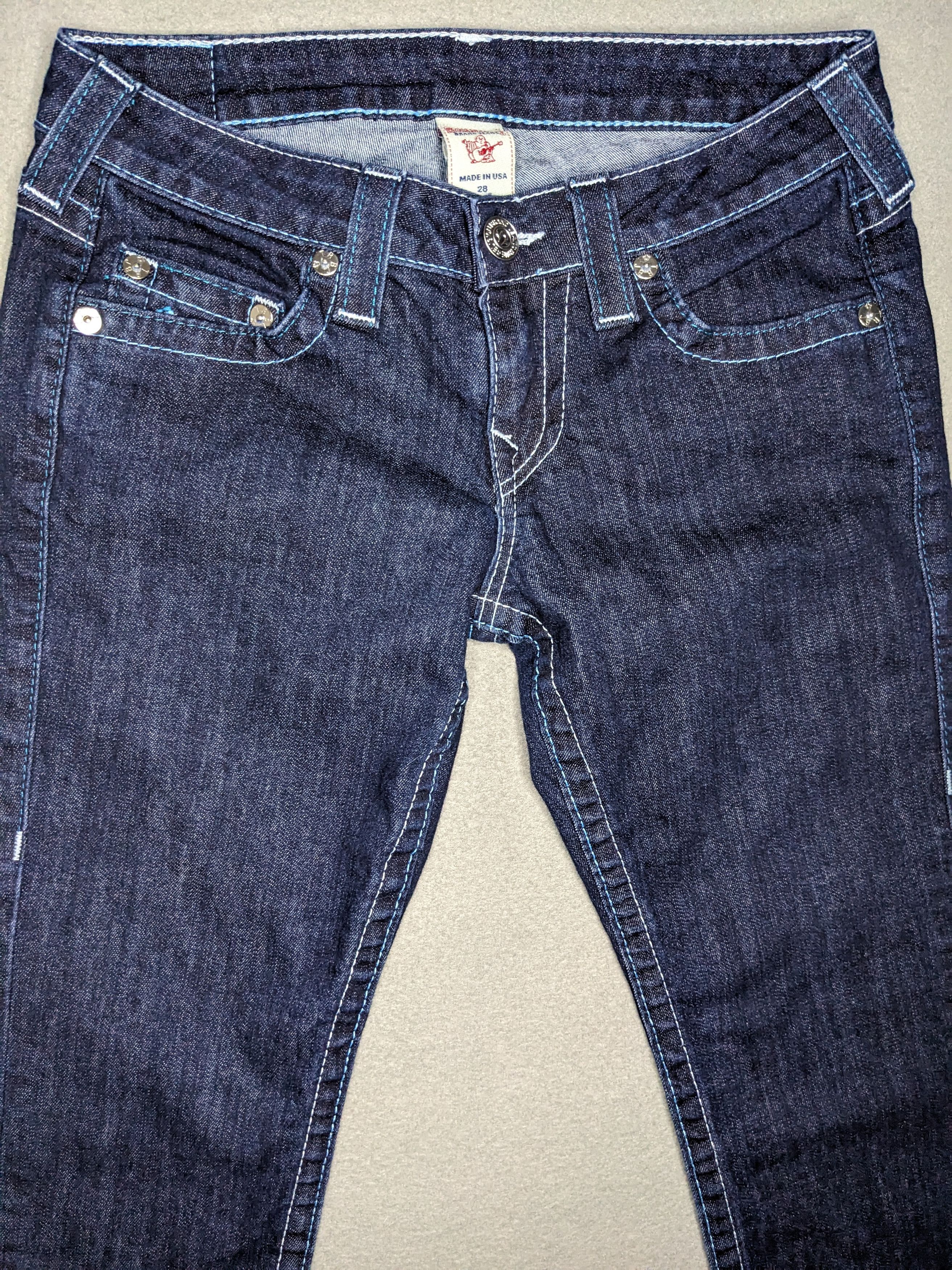 True Religion True Religion Low Rise Skinny Jeans 28x32 Slim Denim Y2K USA Size 28" / US 6 / IT 42 - 3 Thumbnail