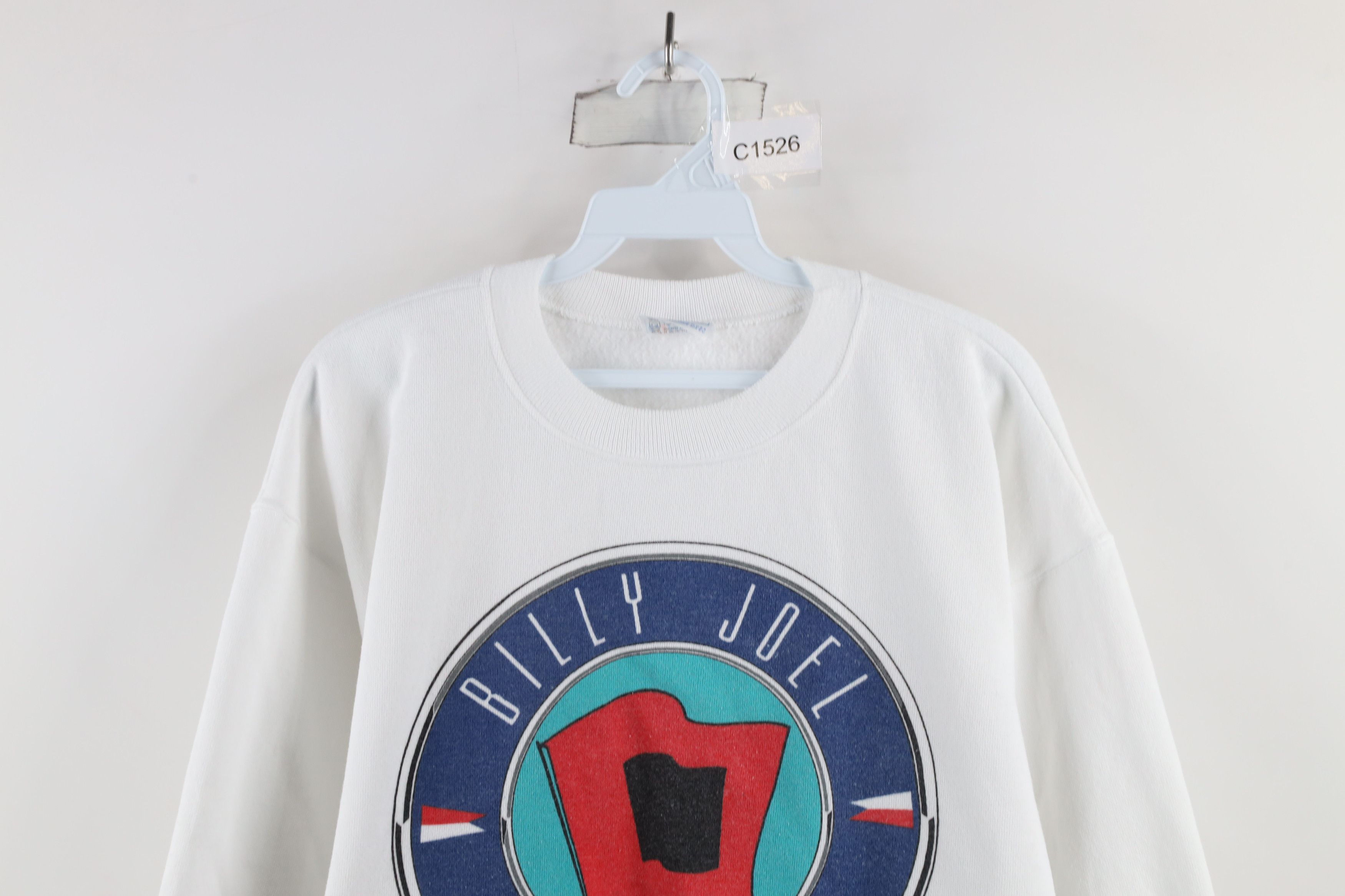 Vintage Vintage 80s Storm Front Tour Billy Joel Band Sweatshirt USA Size US XL / EU 56 / 4 - 2 Thumbnail