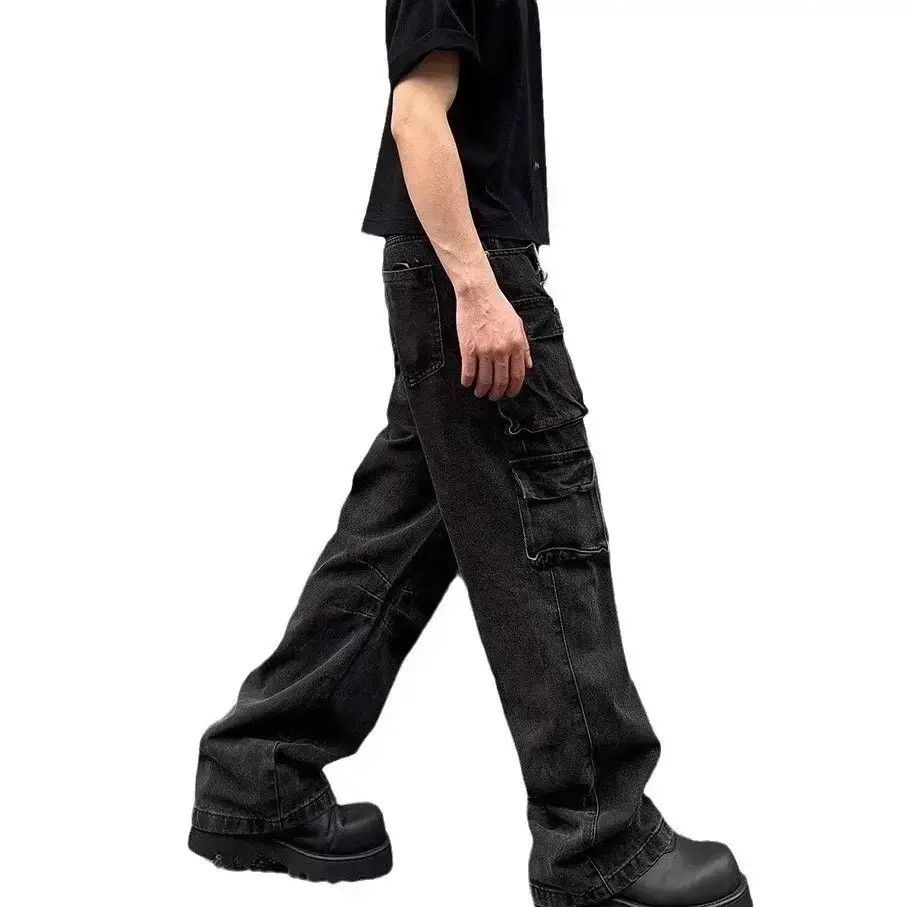 Japanese Brand Straight tube loose fitting multi pocket jeans Size US 32 / EU 48 - 6 Thumbnail