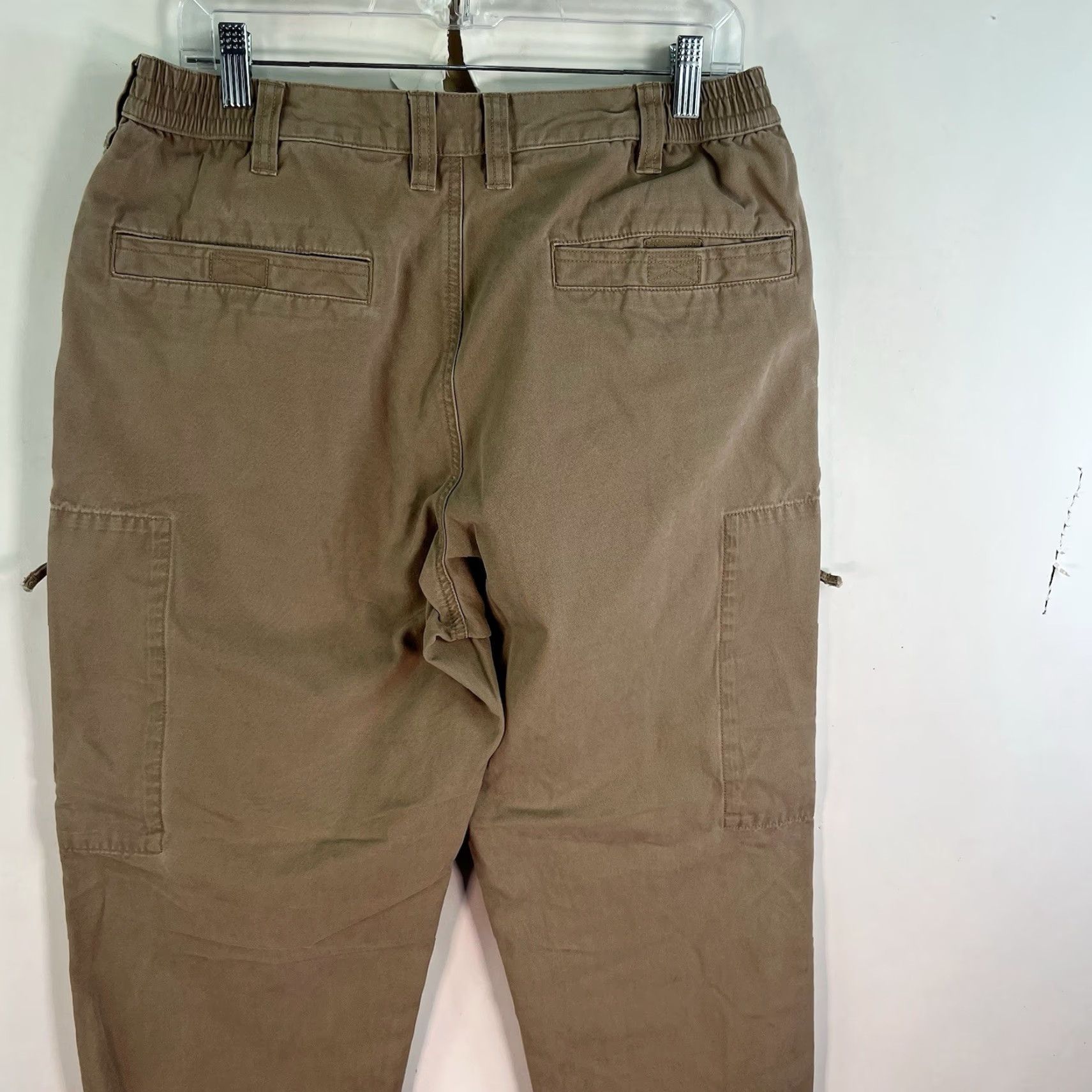 Vintage 5.11 Tactical Pants Cargo Zip Pockets Men’s Size 34 X30 Tan Elastic Waist Mens Size US 34 / EU 50 - 7 Thumbnail