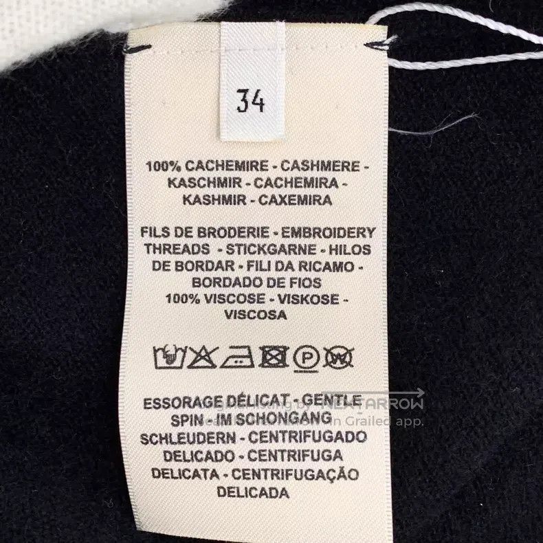 Hermes Hermes Black goat cashmere ribbed round neck long sleeve k Size XXS / US 00 / IT 34 - 7 Thumbnail