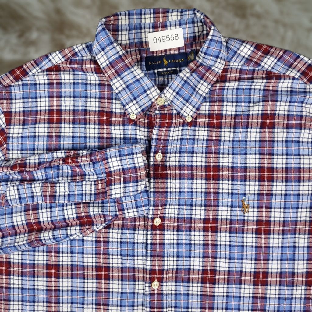 Ralph Lauren Ralph Lauren Button-Up Shirt Mens 2XL Blue Red Plaid Casual Long Sleeve Size US XXL / EU 58 / 5 - 1 Thumbnail