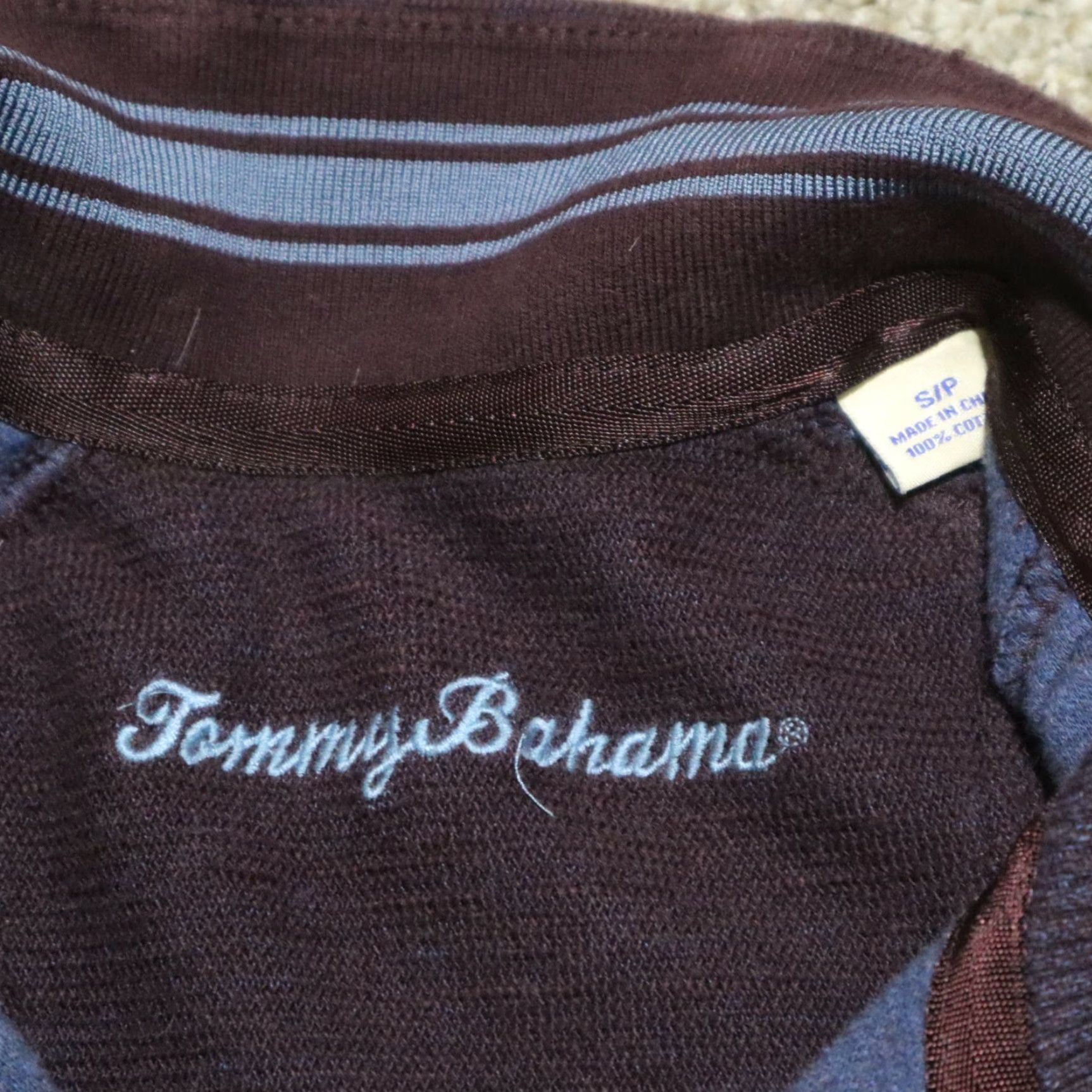 Tommy Bahama VINTAGE Tommy Bahama Full Zip Jacket Burgundy Men's Size S Small Size US S / EU 44-46 / 1 - 3 Thumbnail