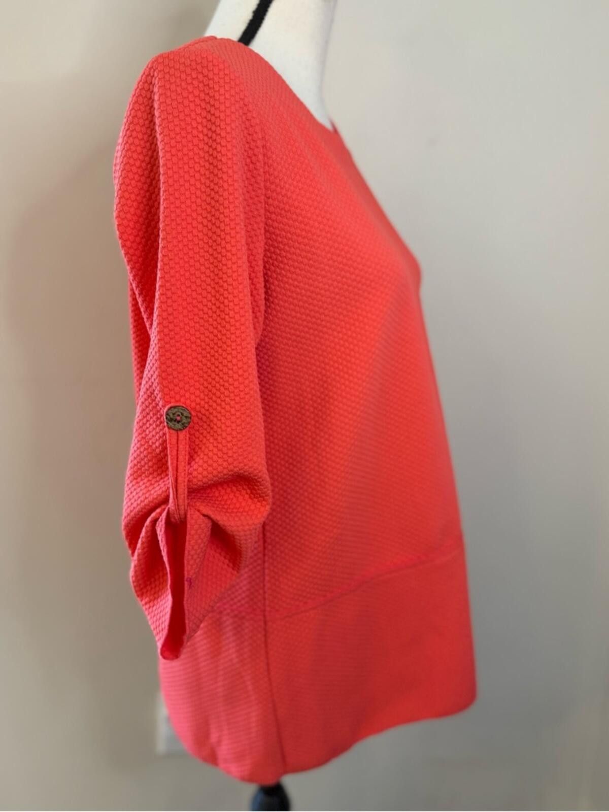 Other Kaktus boho dark orange tunic top front pocket SZ SM Size S / US 4 / IT 40 - 2 Thumbnail