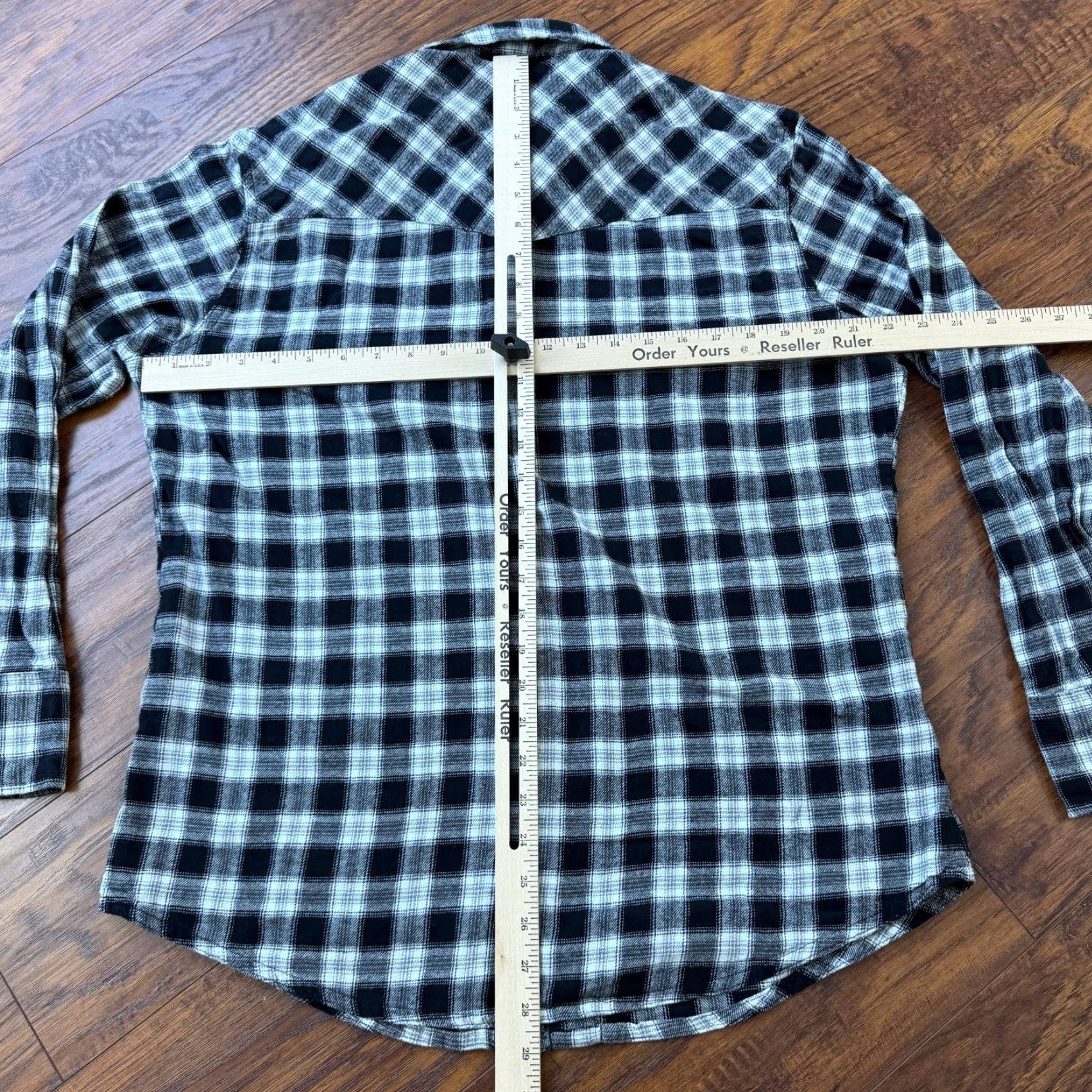 Wrangler Wrangler Shirt Mens L Black Plaid Flannel Pearl Snap Long Sleeve Cotton Wrancher Size US L / EU 52-54 / 3 - 5 Thumbnail