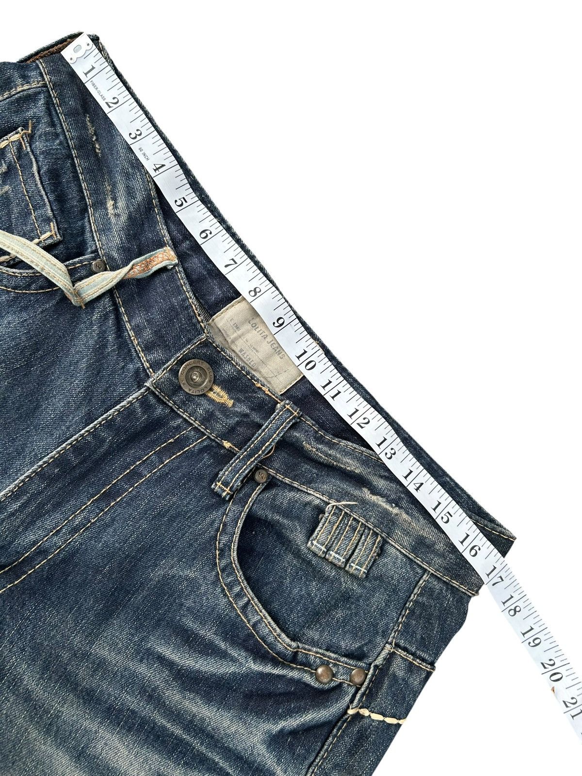 Kapital YOSHITOMO NARA LOLITA Exotic Vintage Rusty Faded Denim Jeans Size US 34 / EU 50 - 14 Thumbnail