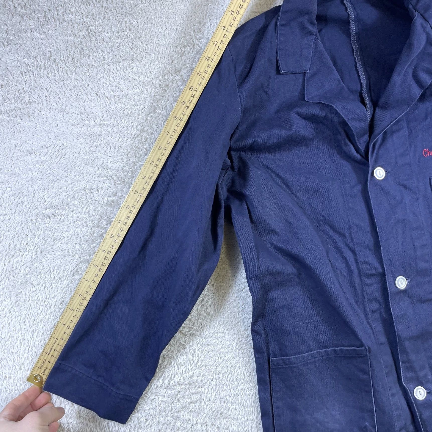 Vintage VINTAGE Quincy Specialties Lab Coat Coat Long Cotton Blue 40 Men Regular Overcoat Workwear 60s 50s 70s Mens Size US XXS / EU 40 - 7 Thumbnail