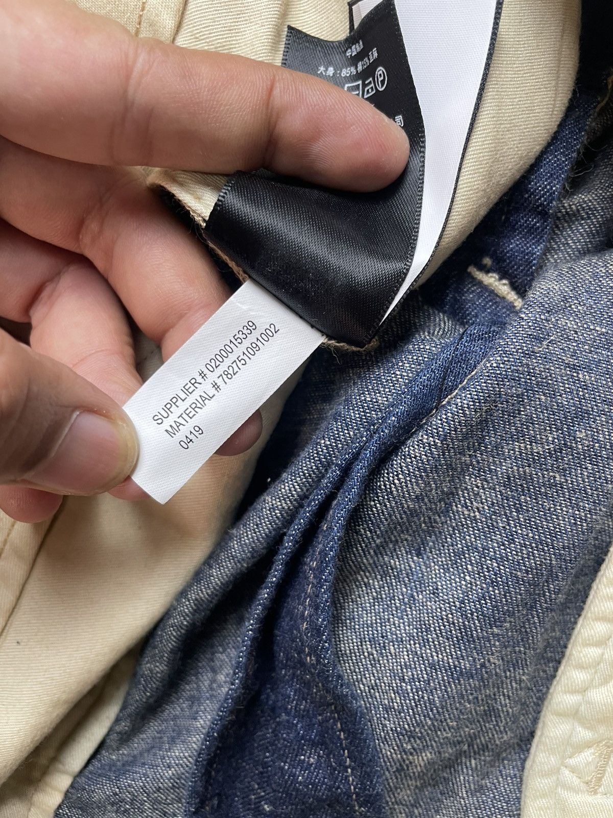 Polo Ralph Lauren × RRL Ralph Lauren × Ralph Lauren Double RL RRL Denim Indigo Linen Cotton Blend Trousers pants Size US 31 - 18 Thumbnail
