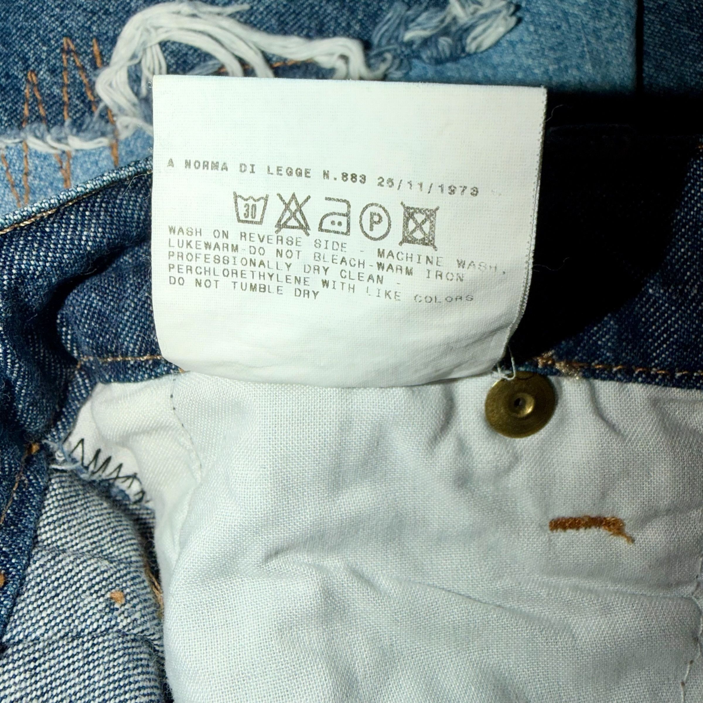 Dolce & Gabbana DOLCE & GABBANA VINTAGE PATCHWORK DENIM SKIRT Size 32" / US 10 / IT 46 - 5 Thumbnail