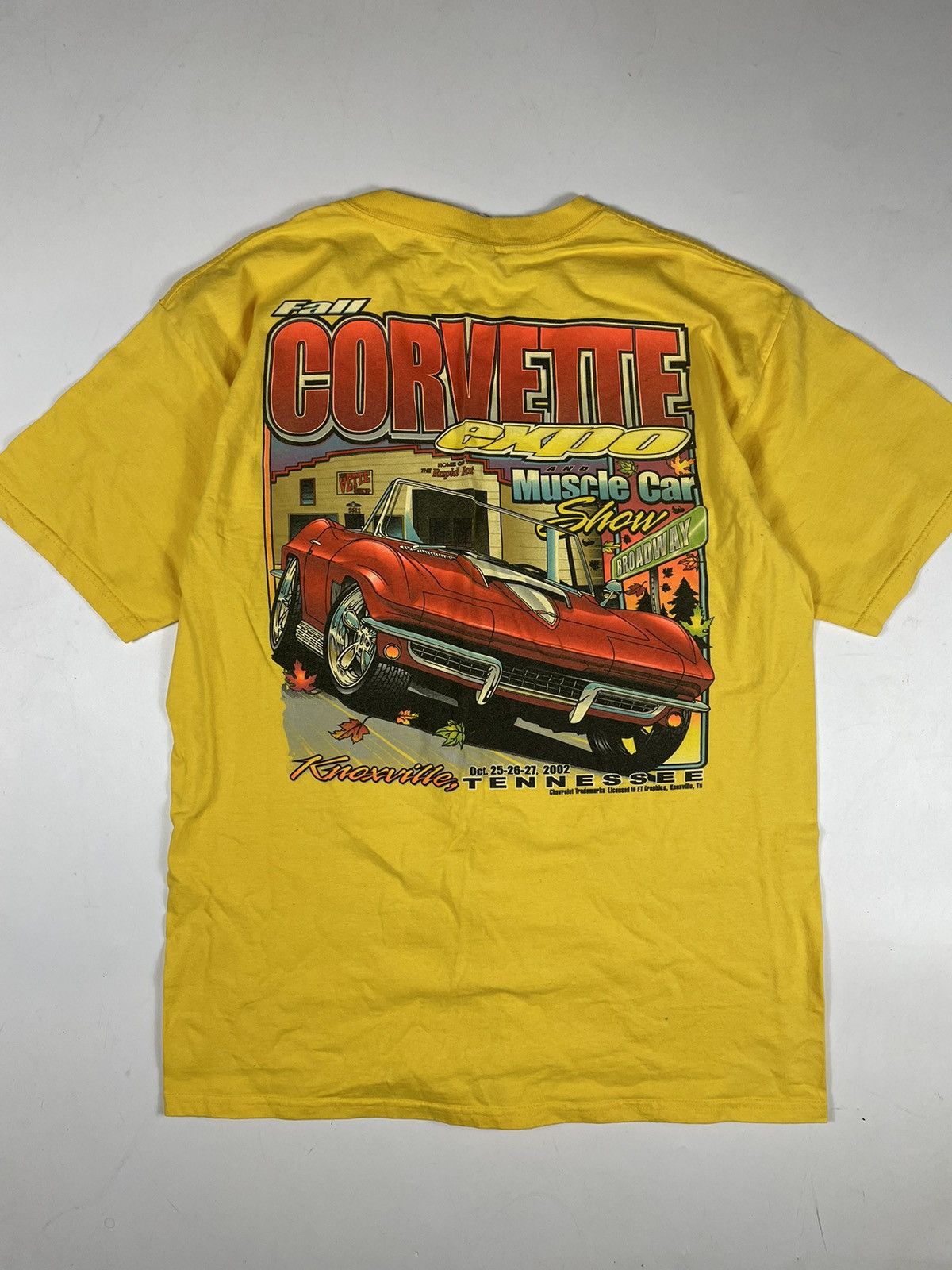 Chevrolet × Vintage Corvette rare c2 t shirt tees 25 boxy moto sport chevy Size US L / EU 52-54 / 3 - 1 Thumbnail