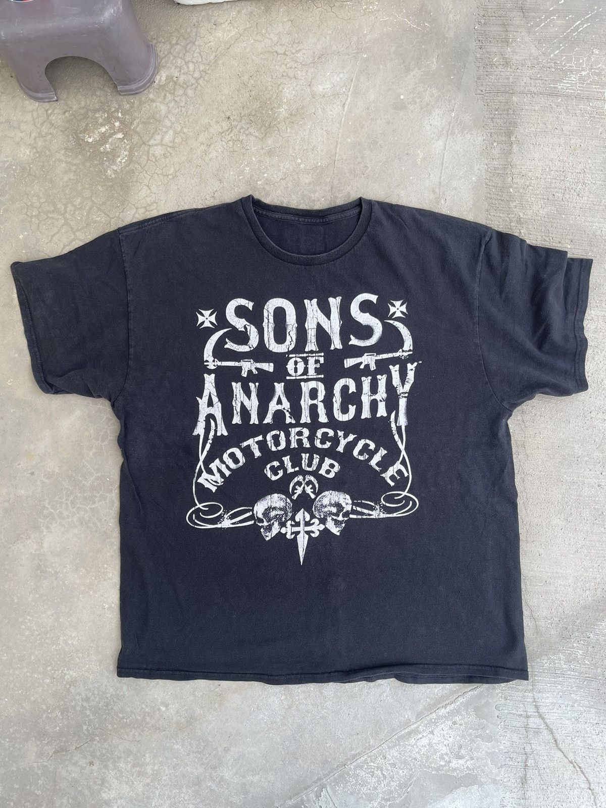 Vintage Sons of Anarchy Motorcycle Club Graphic T-Shirt - Black Size US XXL / EU 58 / 5 - 1 Thumbnail