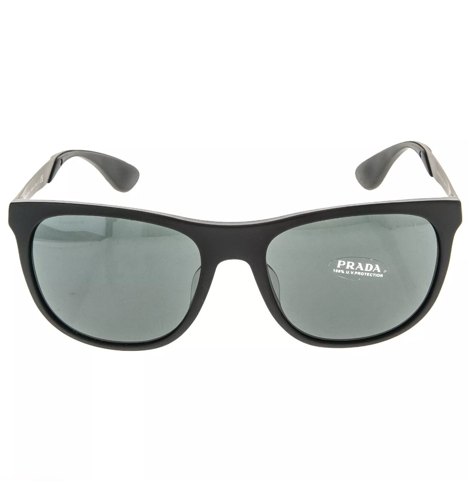 Prada PRADA SPR 04S Square Matte Black Sport Sunglasses PR04SSF Size ONE SIZE - 10 Thumbnail
