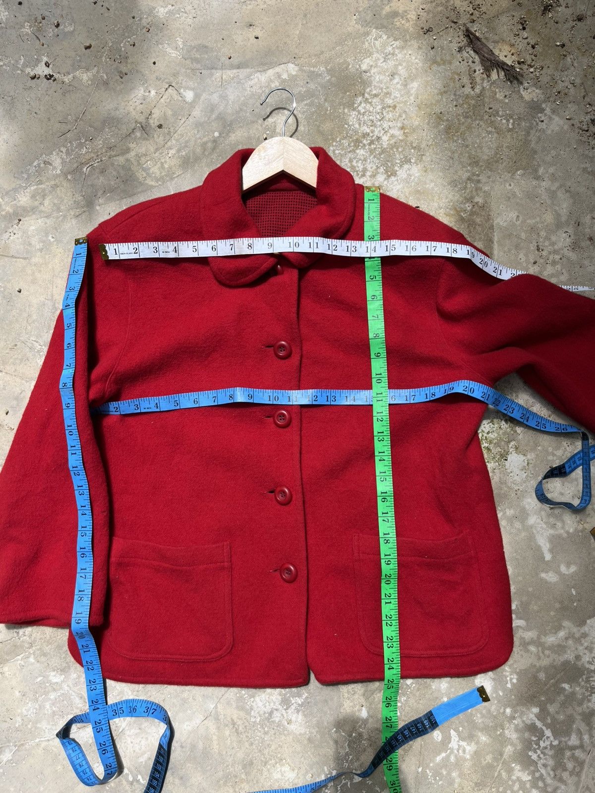 Vintage 💥Offer Me💥 Vintage 80s Wool Jackets Size M / US 6-8 / IT 42-44 - 13 Thumbnail