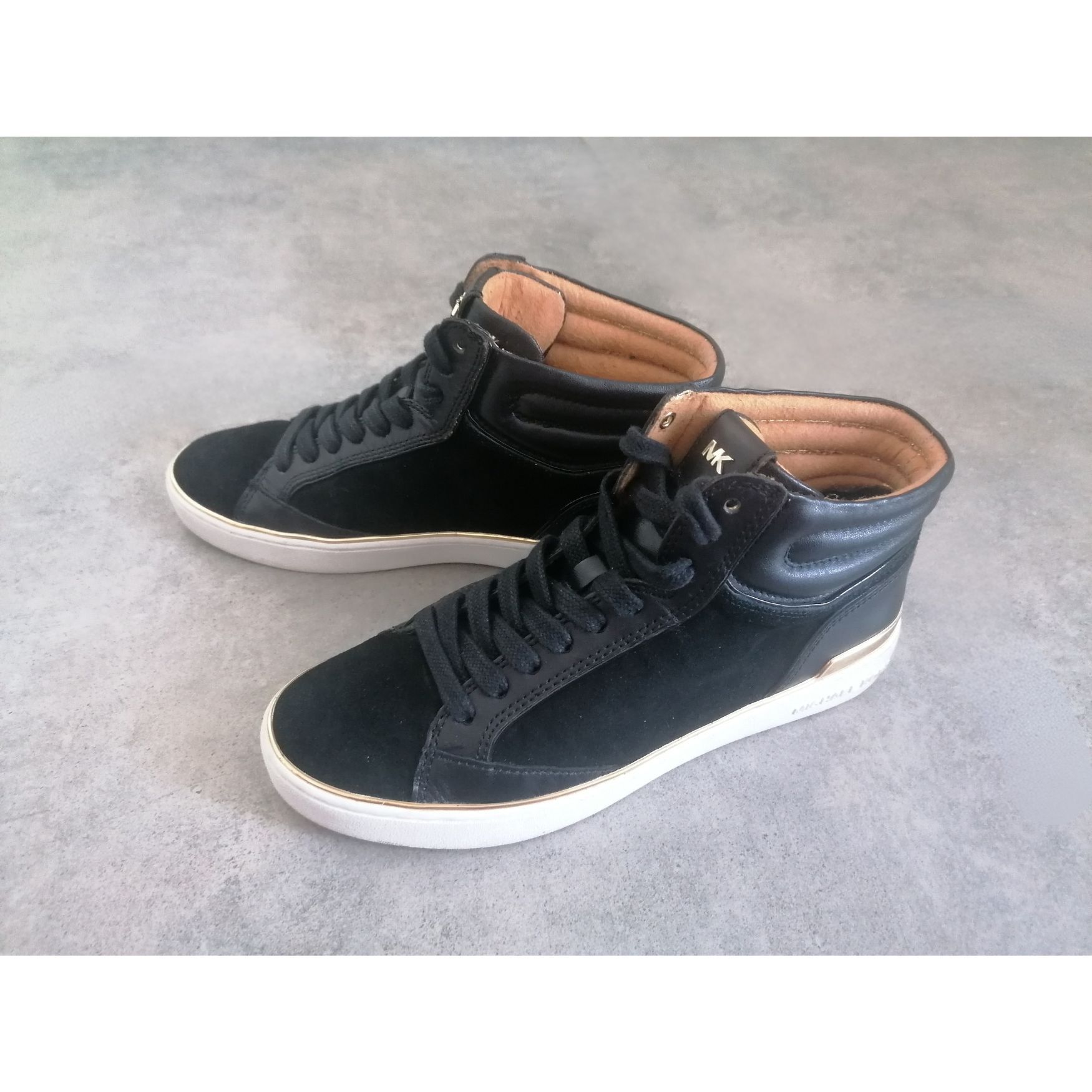 Michael Kors Michael Kors Kyle Leather & Suede high-top sneakers Size US 8 / IT 38 - 3 Thumbnail