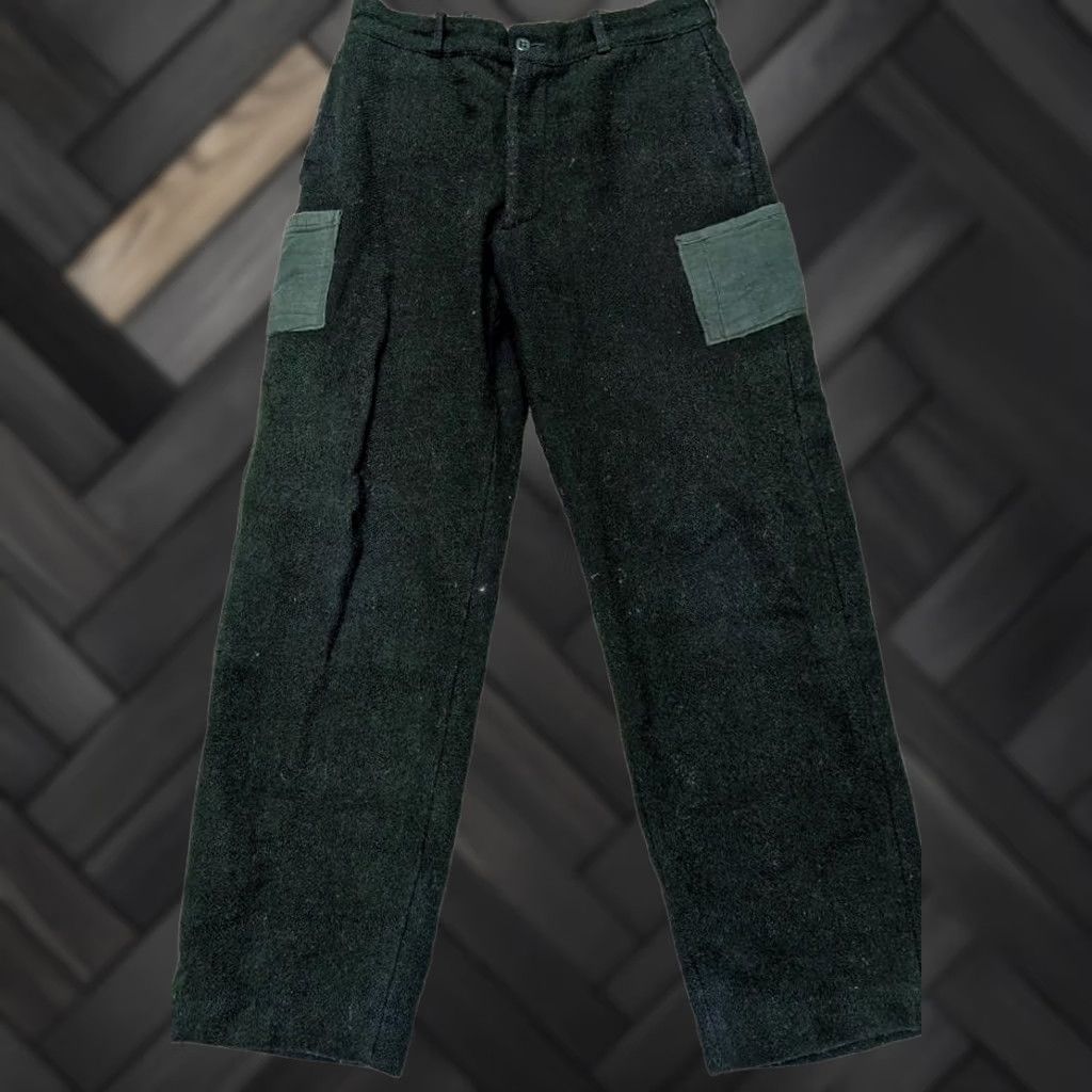 Vintage VINTAGE HUNTING CARGO Pants Green Wool 32x30 MILITARY thick Mens Size US 32 / EU 48 - 1 Thumbnail