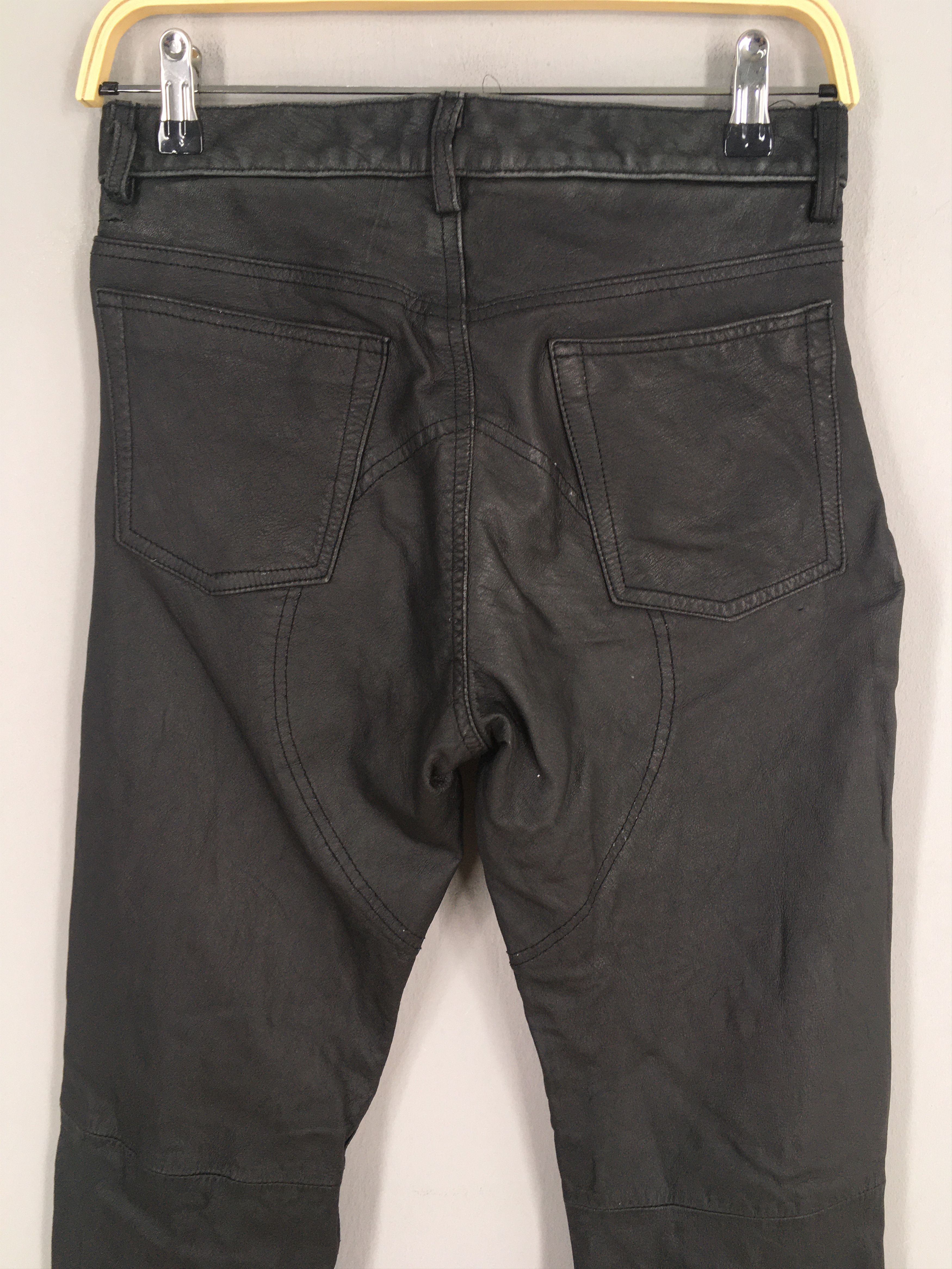 Harley Davidson Size 26x33 Vintage 90s Harley Davidson Leather Pants S1426 Size 26" / US 2 / IT 38 - 9 Thumbnail