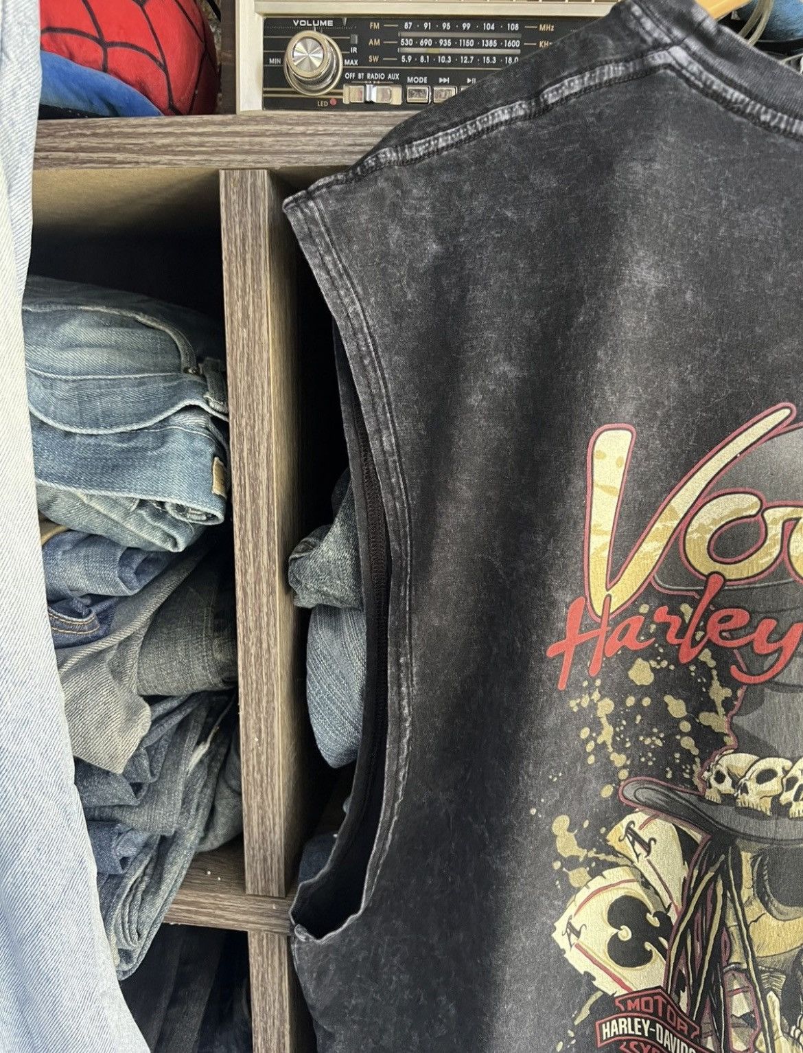 Harley Davidson 🔥Rare Voodoo Harley Davidson Sleeveless Tee Size US XL / EU 56 / 4 - 7 Thumbnail