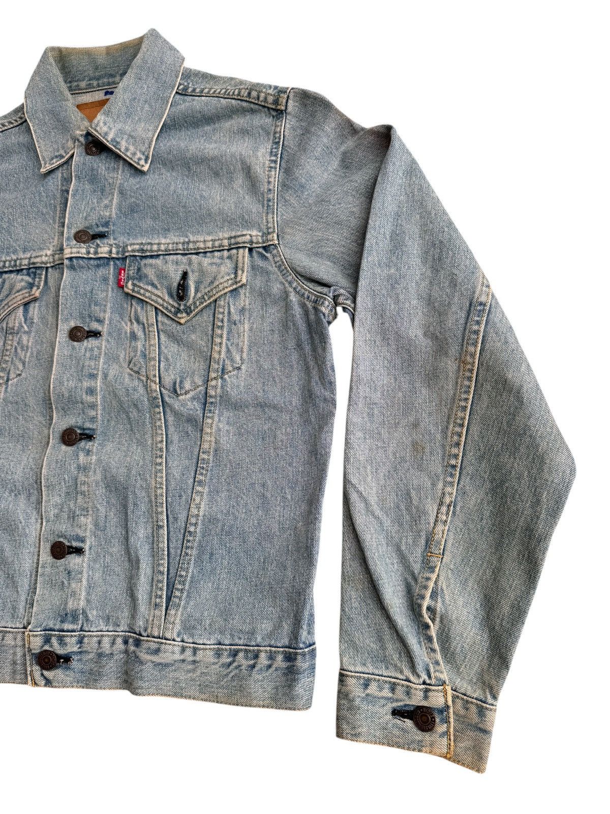 Levi's × Levi's Vintage Clothing × Vintage Vintage Levis 557 Trucker Denim Jackwt Size US XXS / EU 40 - 4 Thumbnail