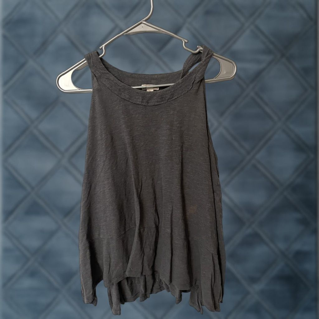 Gap Gap Tank Women's XS Gray Solid Sleeveless Tank Top Size XS / US 0-2 / IT 36-38 - 1 Thumbnail